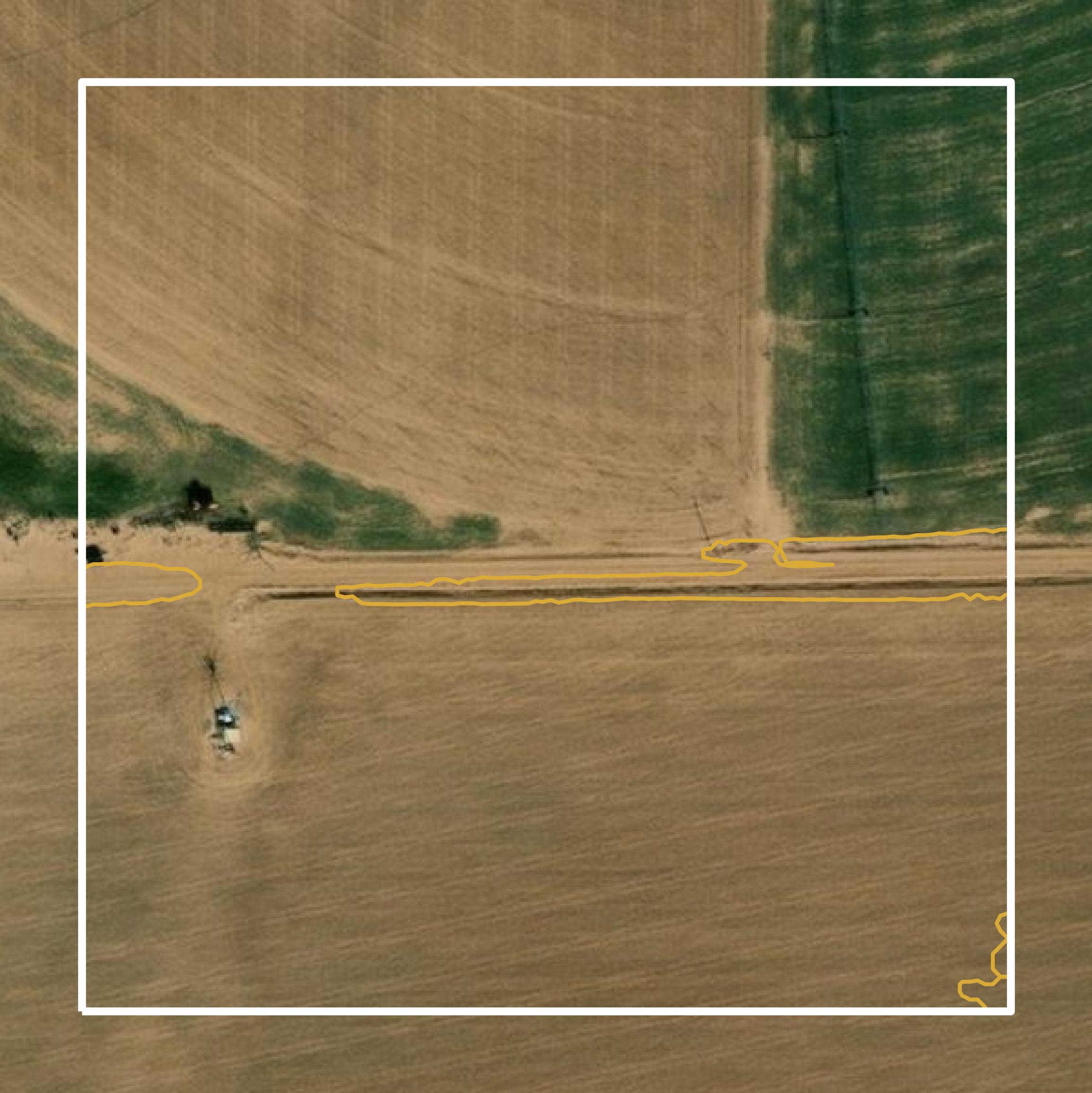 This image shows a contour map in Floyd County created using GIS data in Equator.