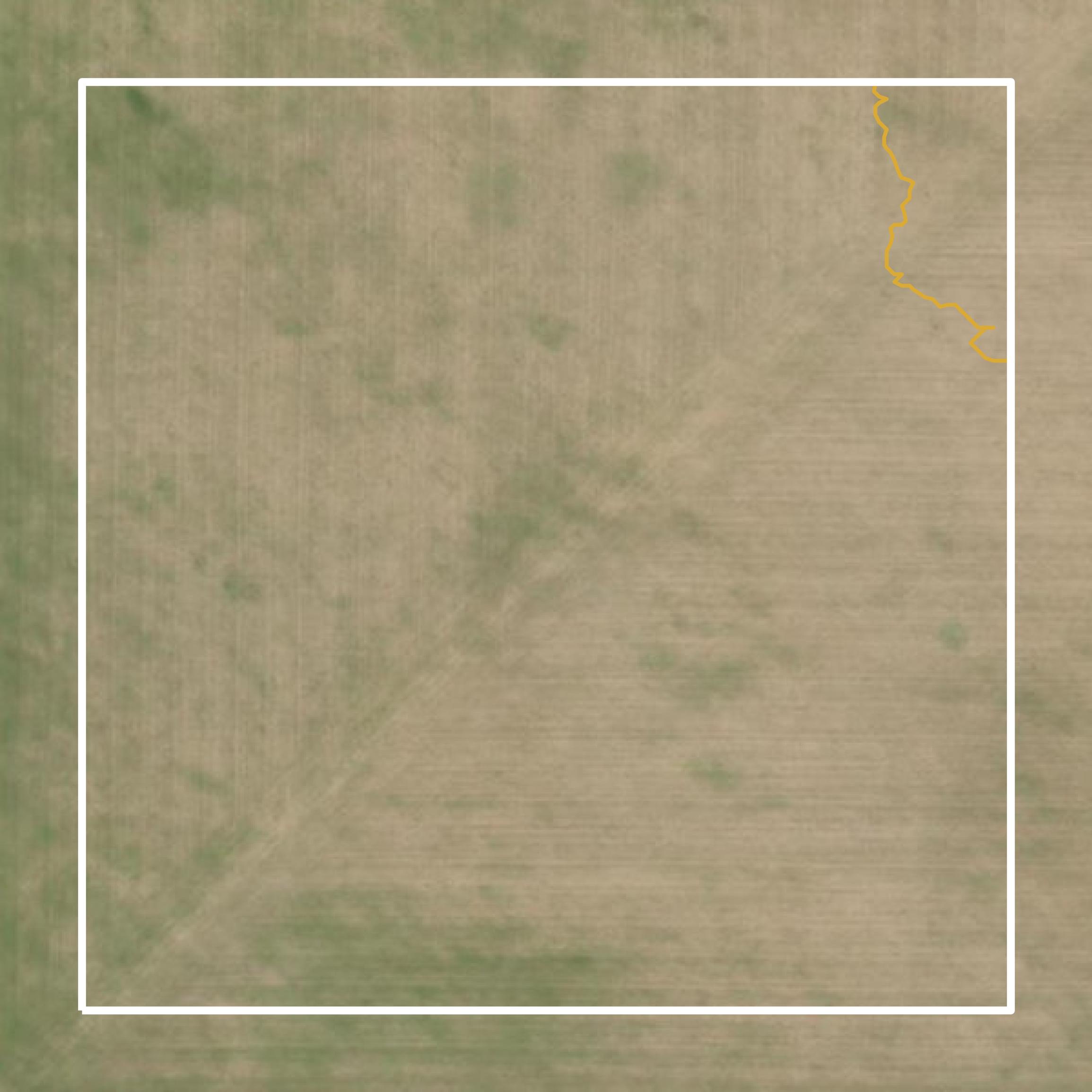 This image shows a contour map in Foard County created using GIS data in Equator.