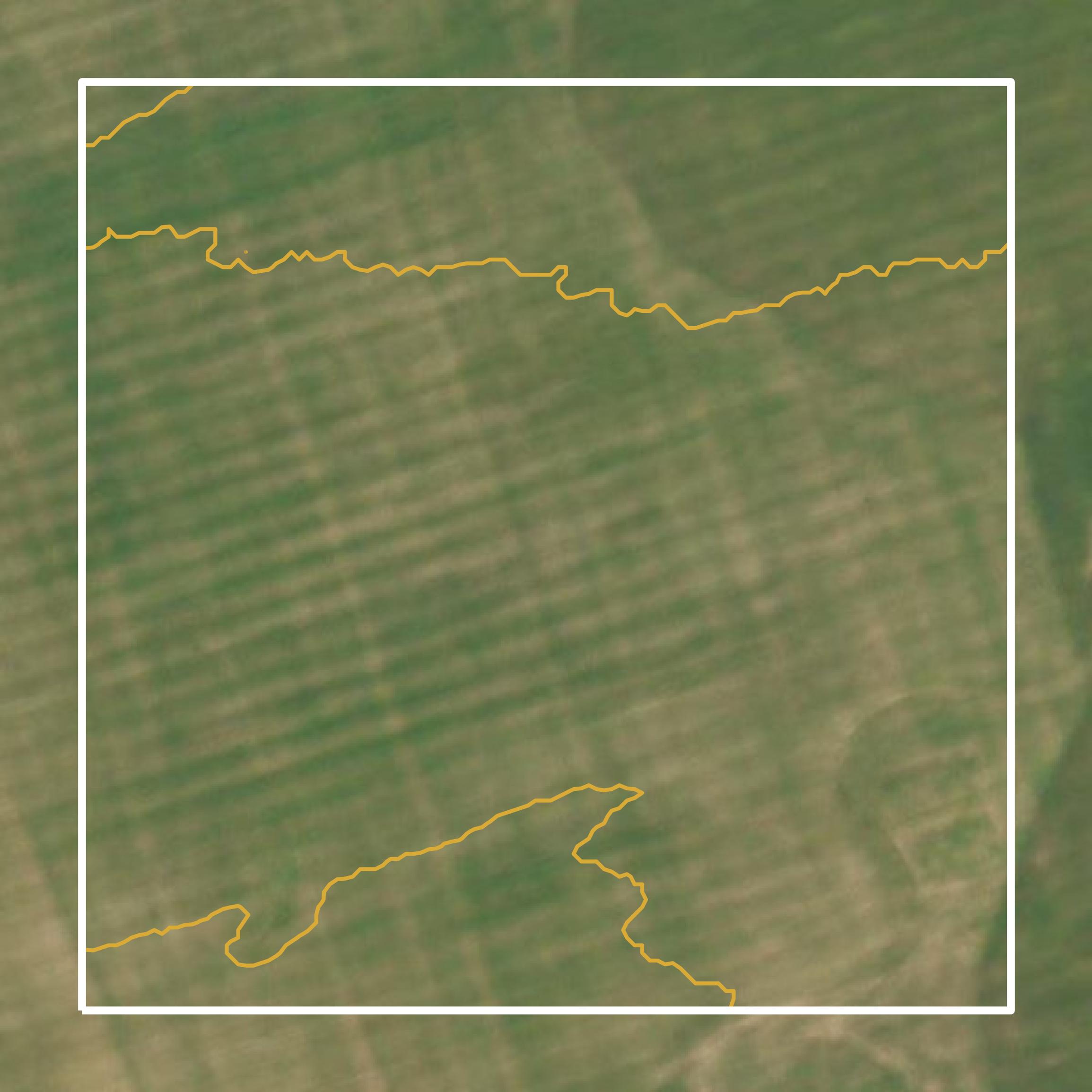 This image shows a contour map in Foard County created using GIS data in Equator.
