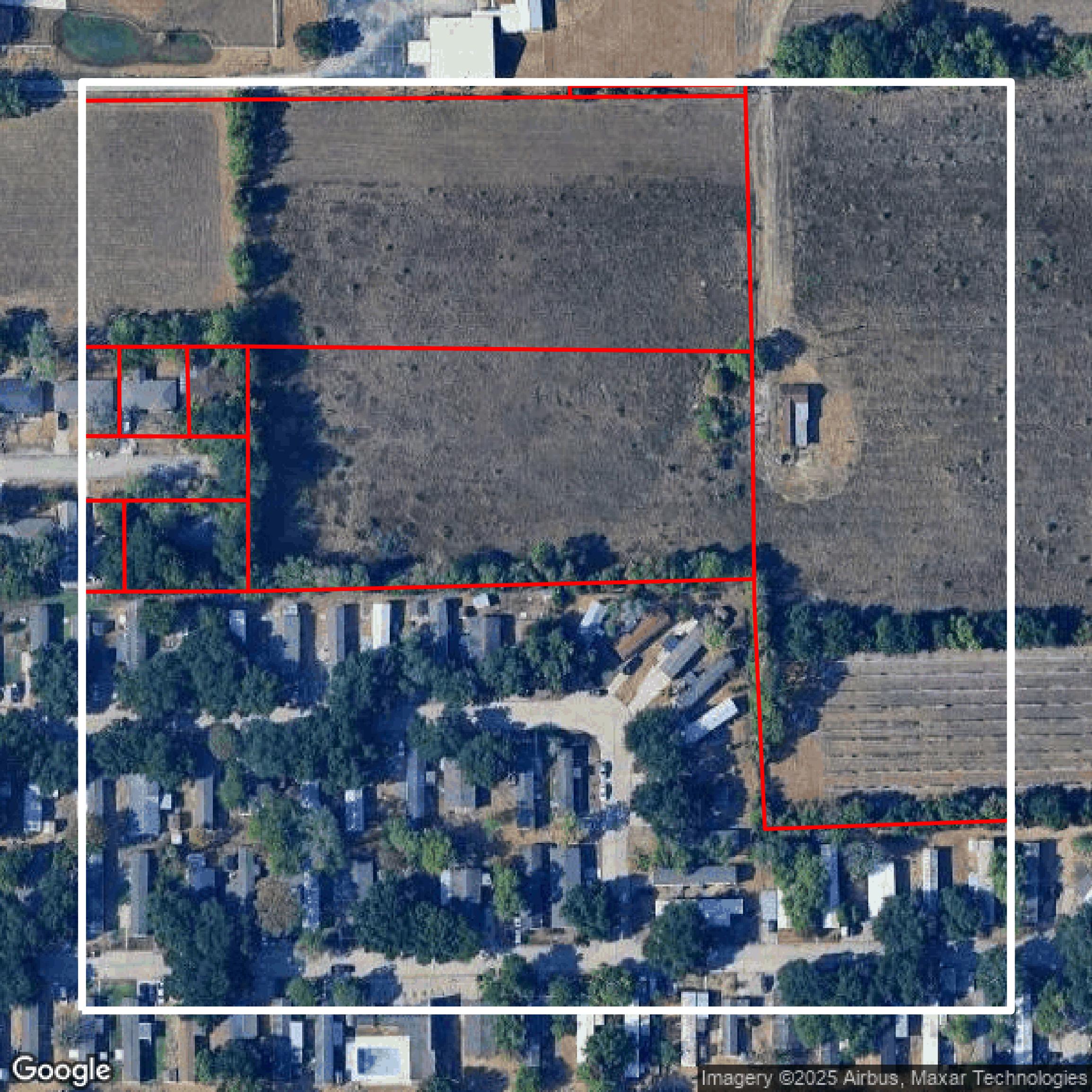 This image shows parcel data in Fort Bend County created using GIS data in Equator.