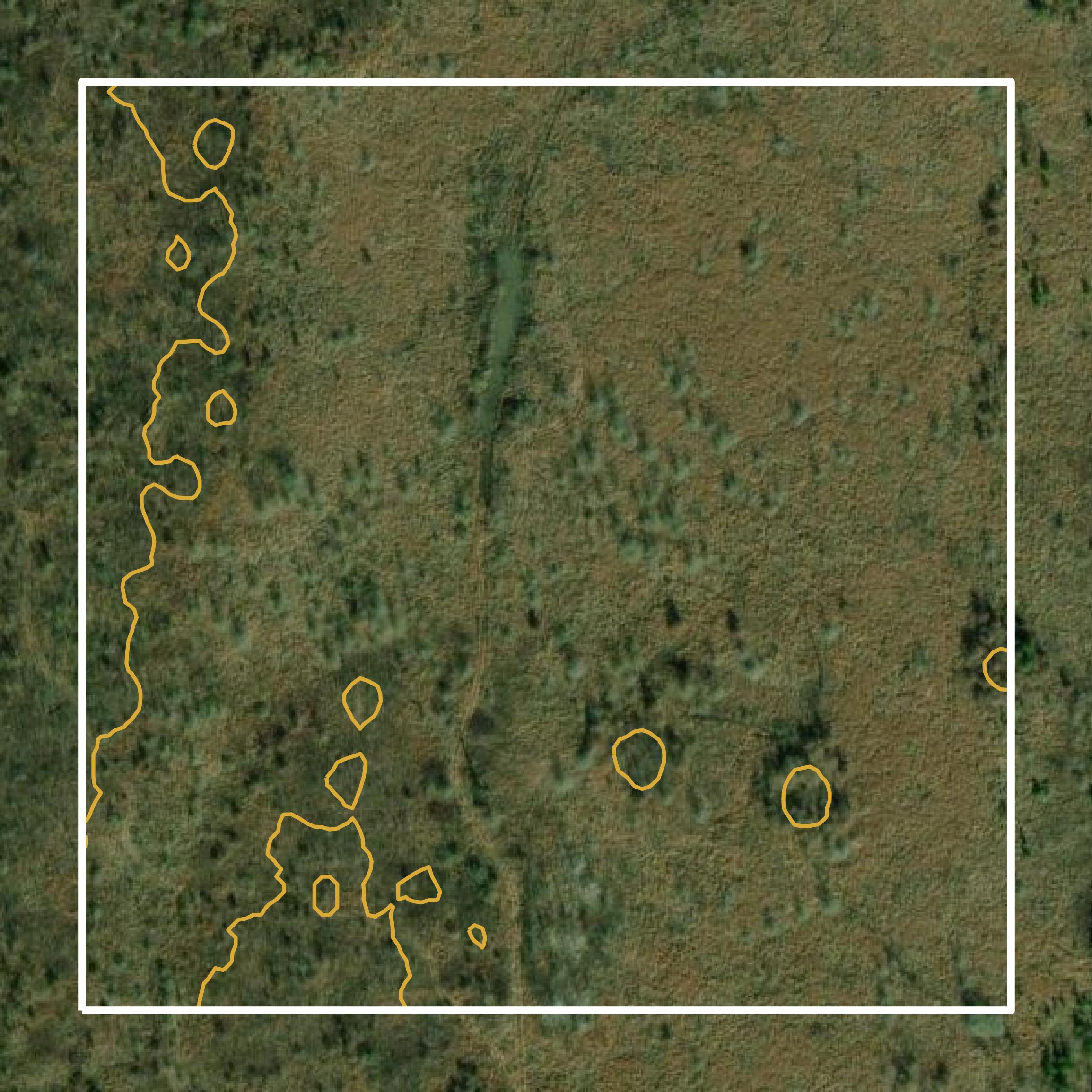 This image shows a contour map in Franklin County created using GIS data in Equator.