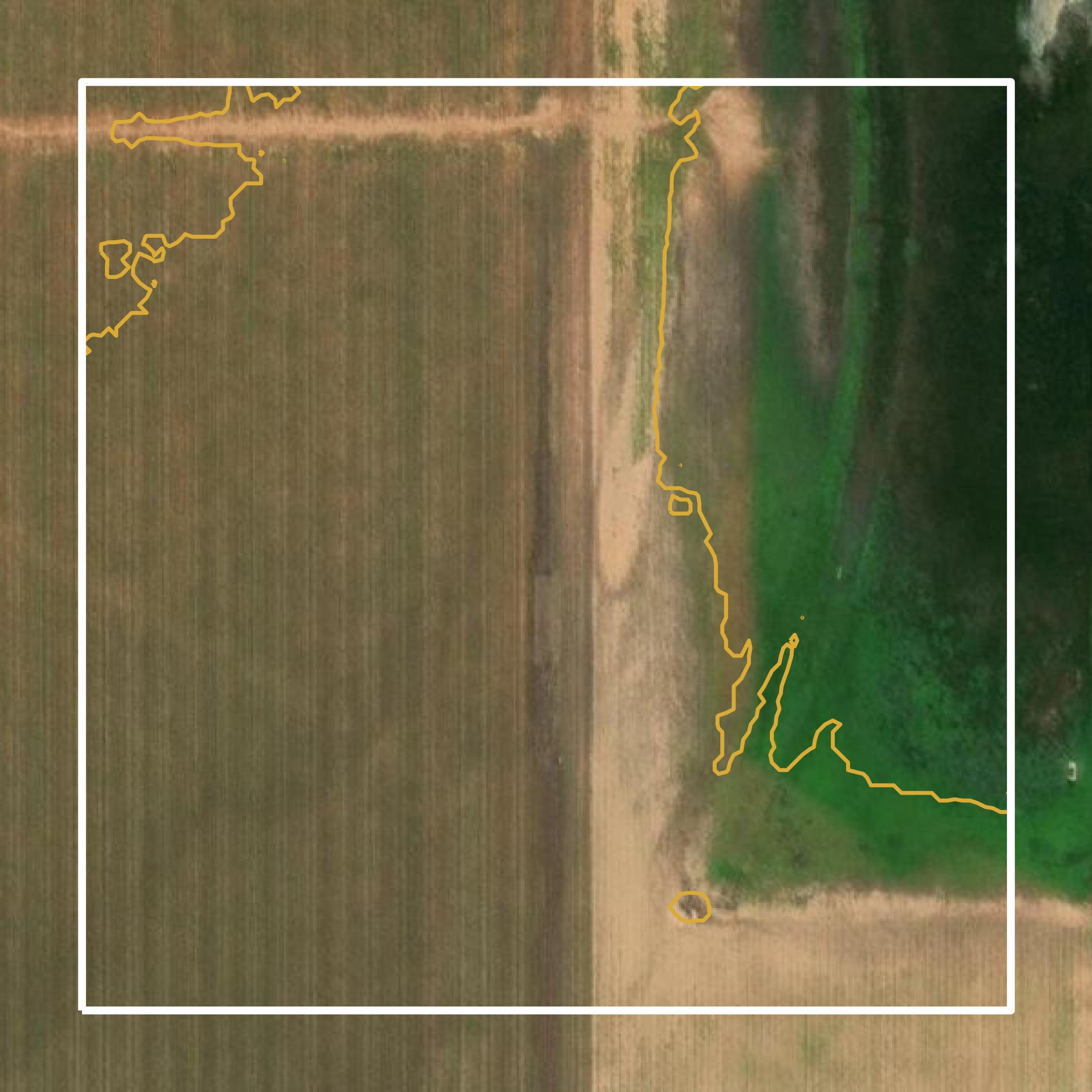 This image shows a contour map in Garza County created using GIS data in Equator.