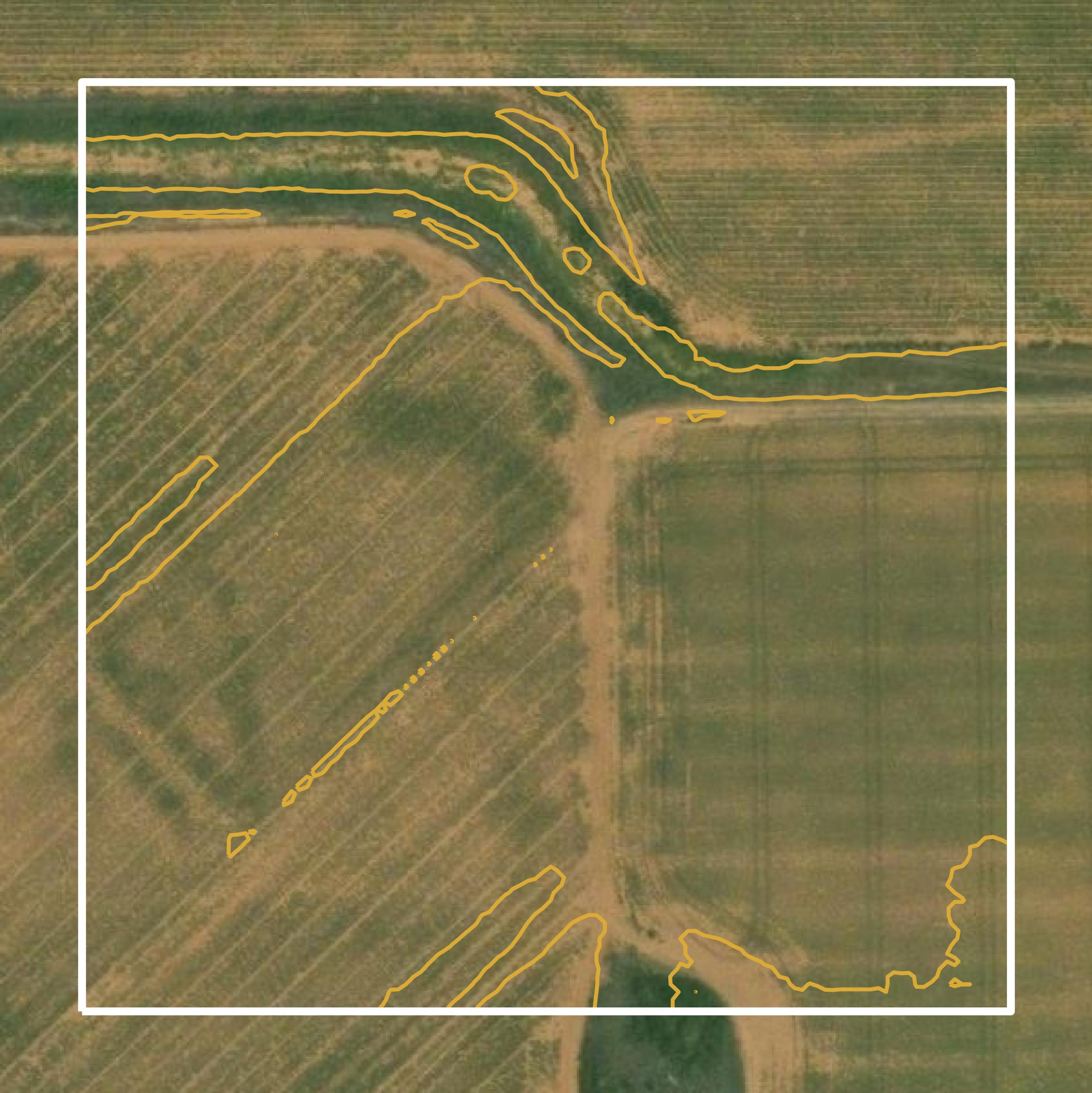 This image shows a contour map in Hall County created using GIS data in Equator.
