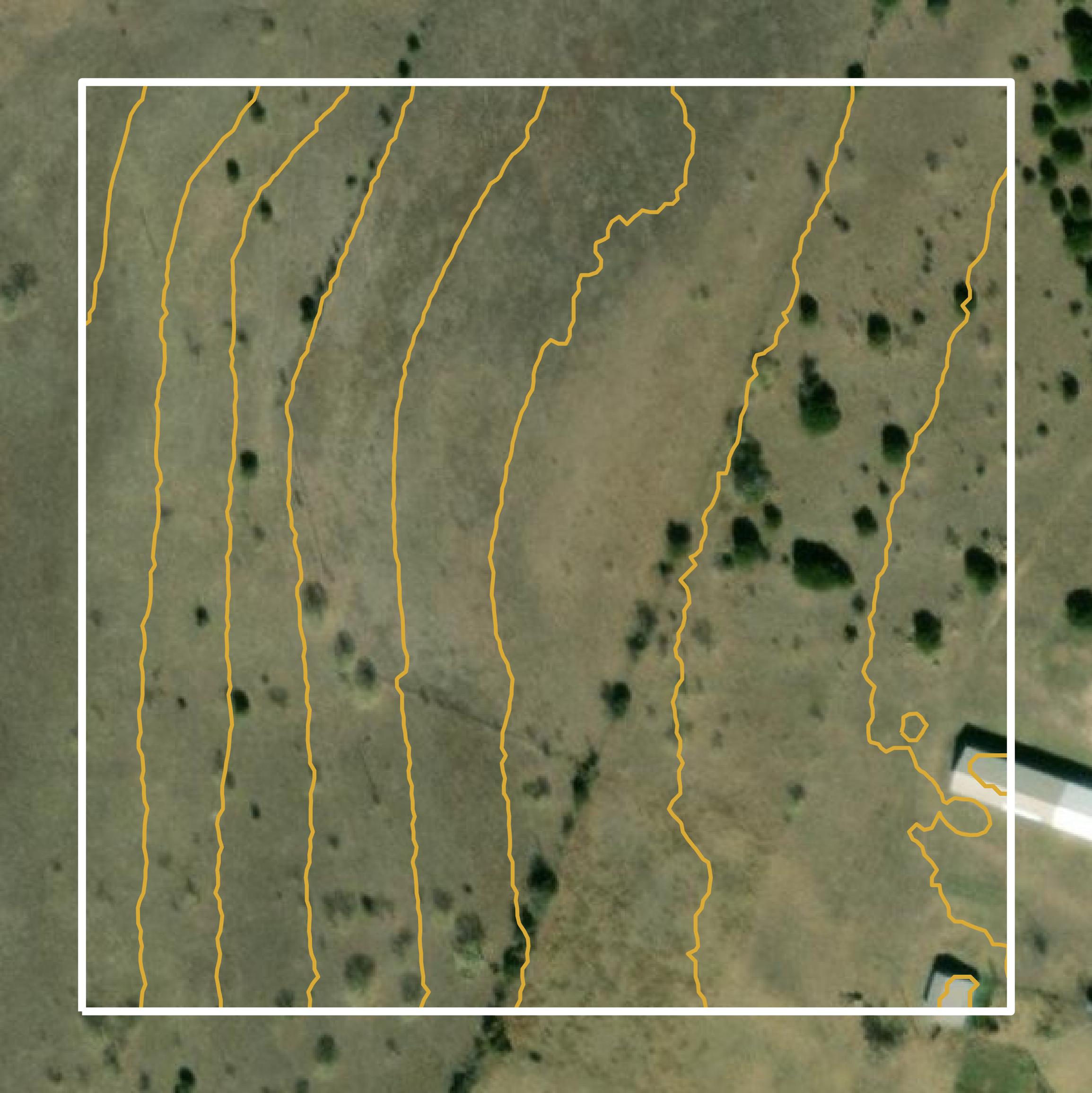 This image shows a contour map in Hamilton County created using GIS data in Equator.