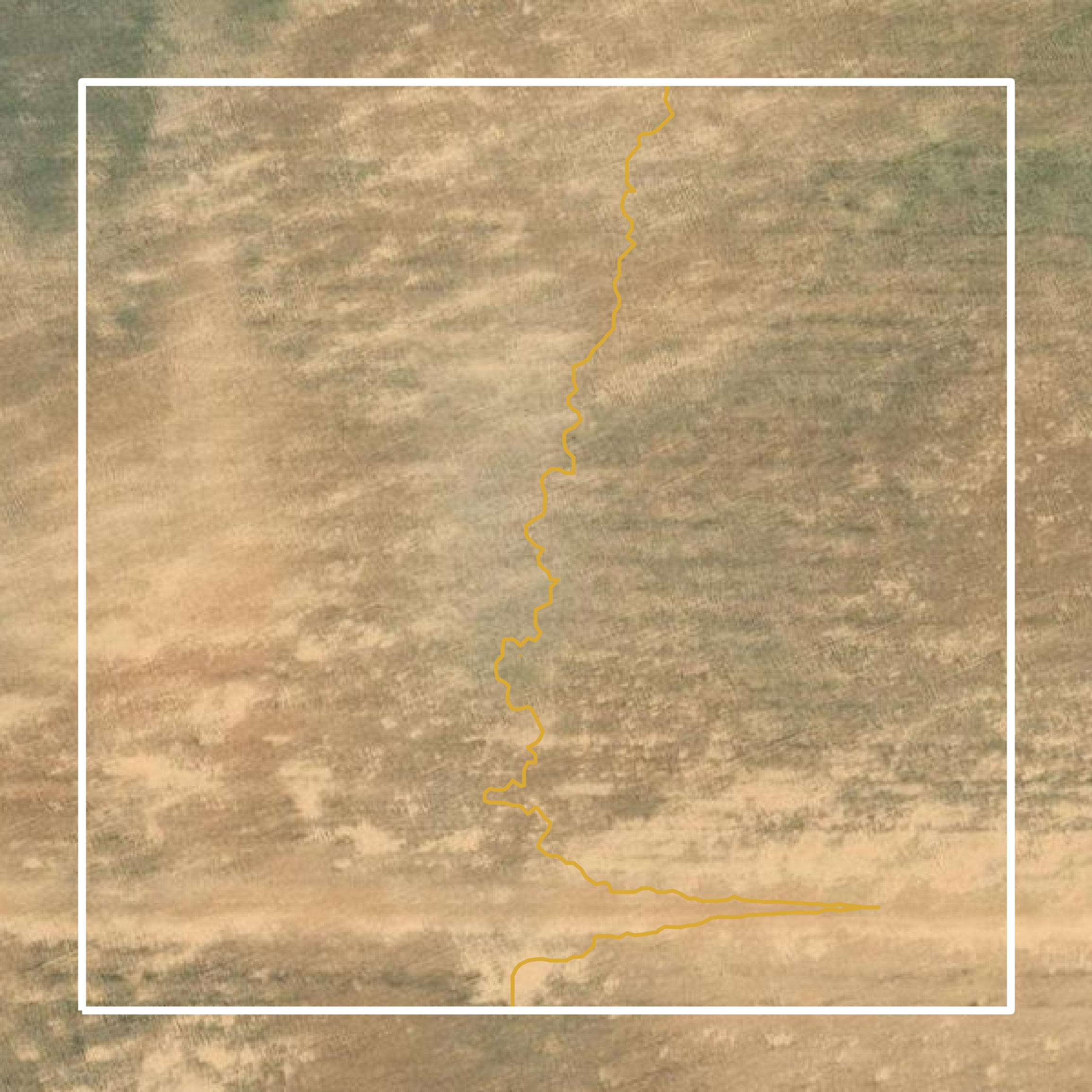 This image shows a contour map in Haskell County created using GIS data in Equator.