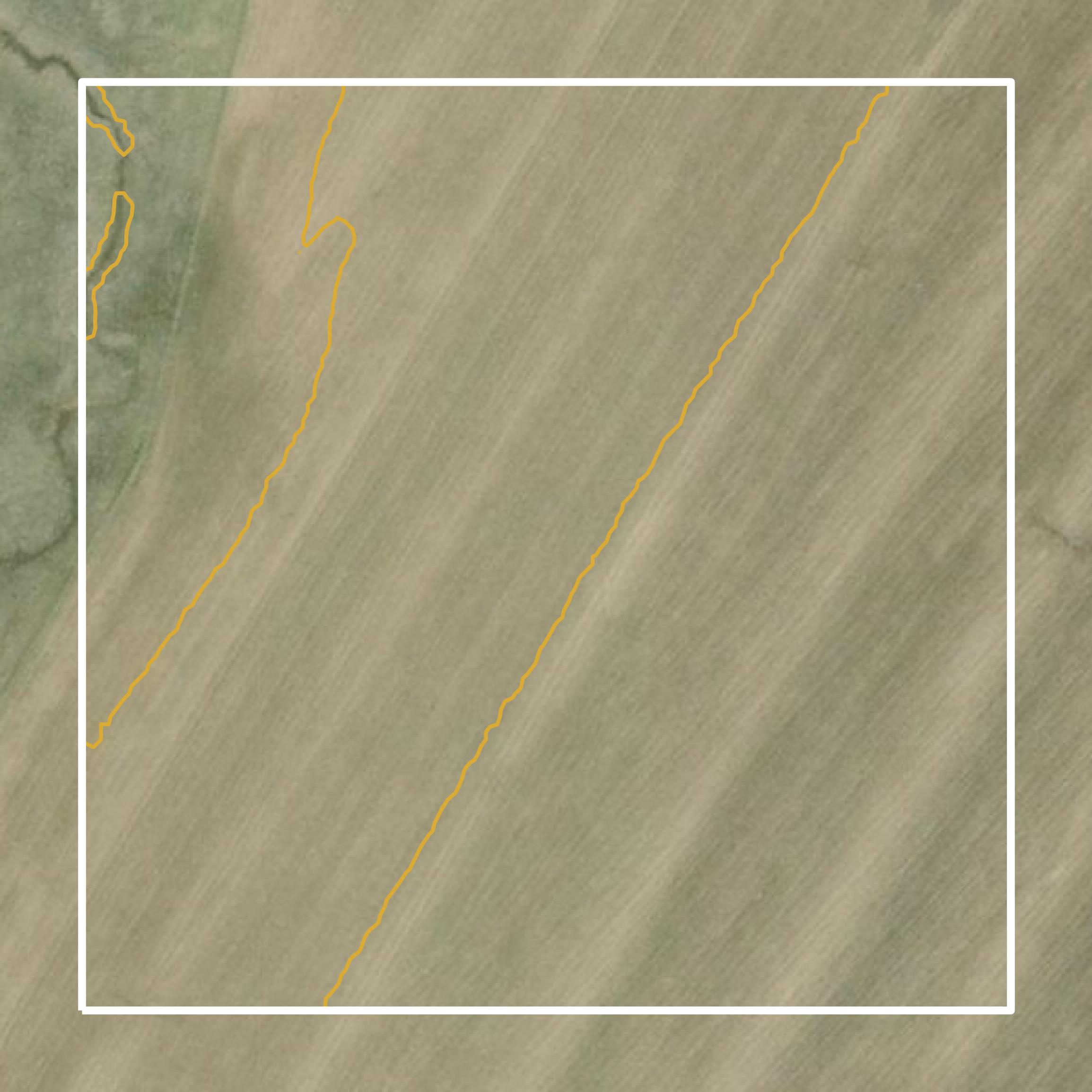 This image shows a contour map in Haskell County created using GIS data in Equator.