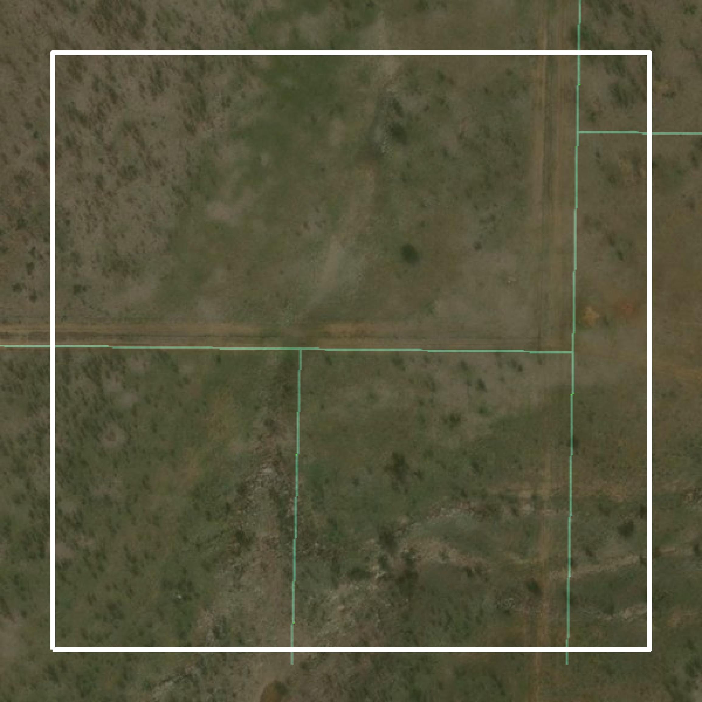 This image shows parcel and building data in Haskell County created using GIS data in Equator.