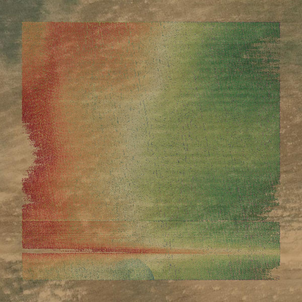 This image shows a LiDAR point cloud in Haskell County created using GIS data in Equator.