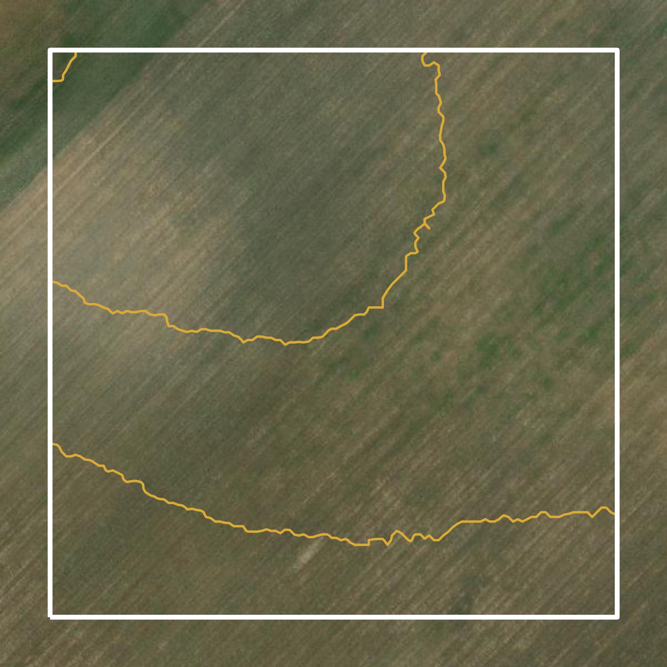 This image shows a contour map in Hays County created using GIS data in Equator.