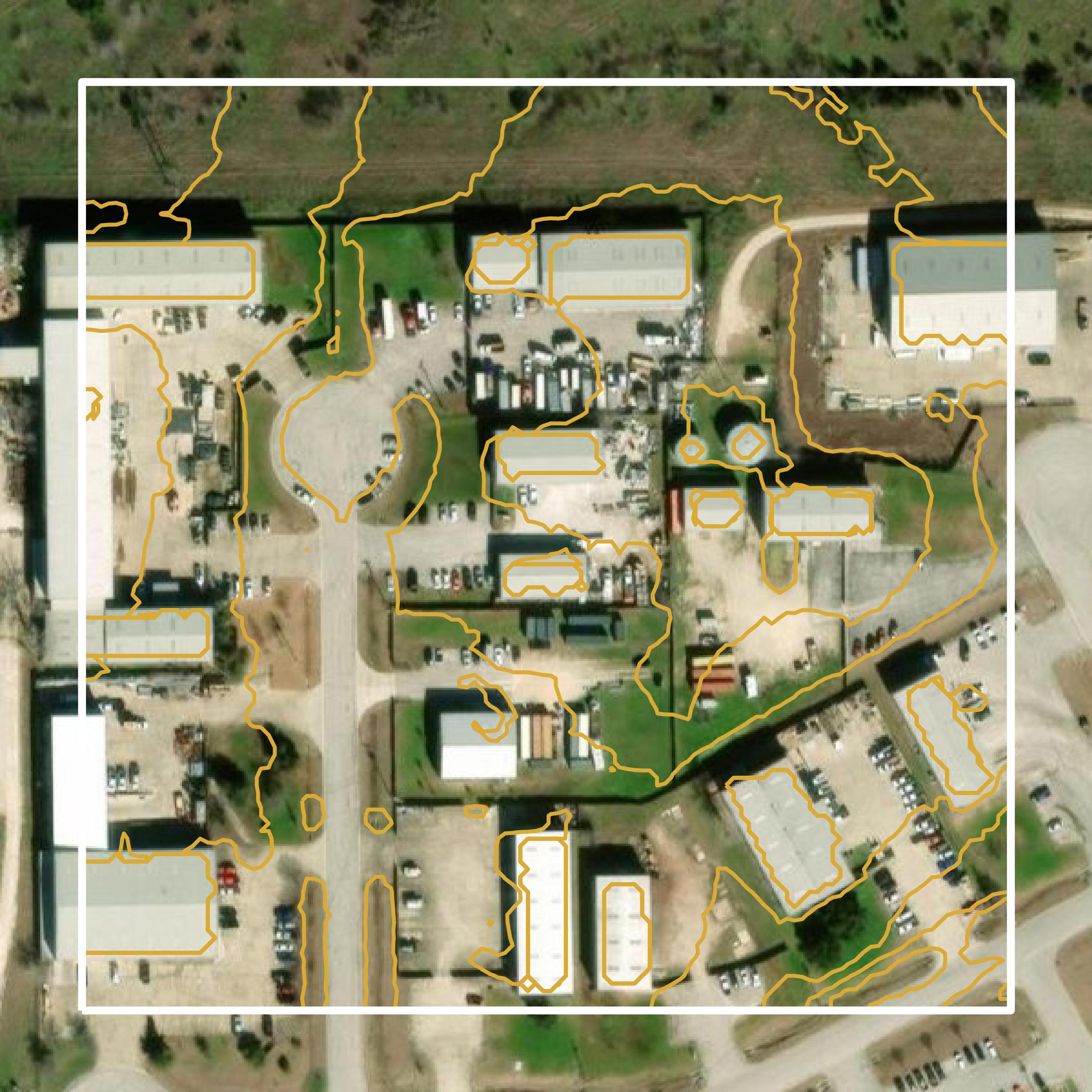 This image shows a contour map in Hays County created using GIS data in Equator.