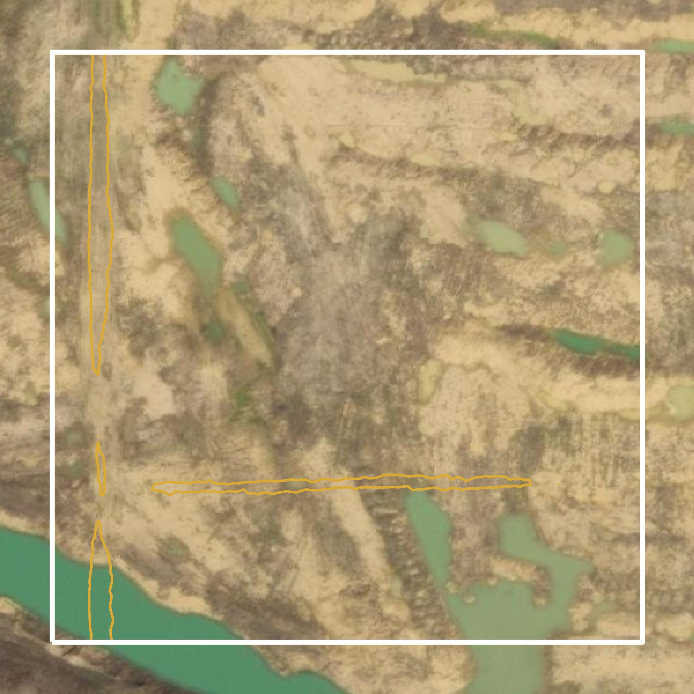 This image shows a contour map in Henderson County created using GIS data in Equator.