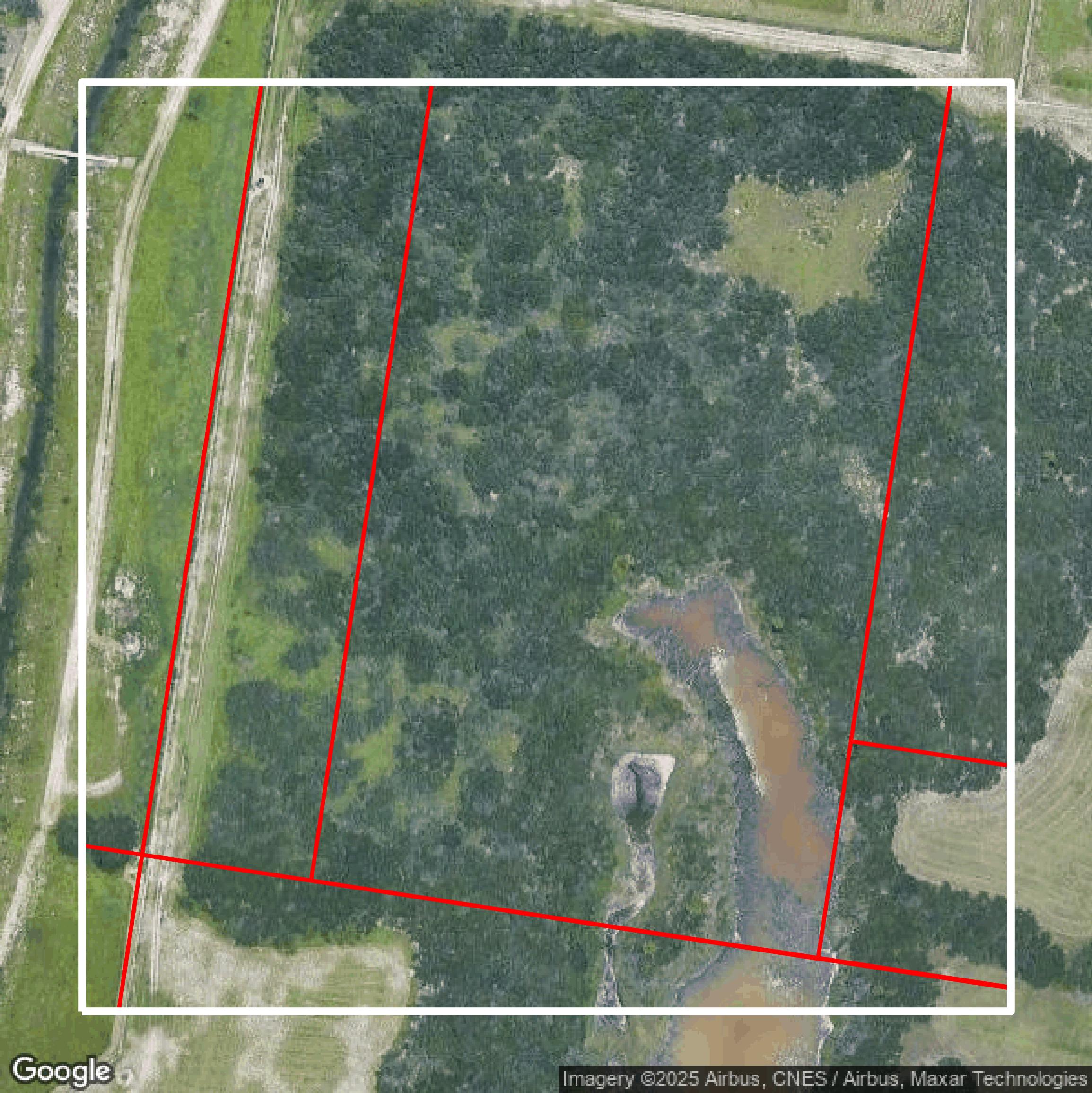 This image shows parcel data in Hidalgo County created using GIS data in Equator.