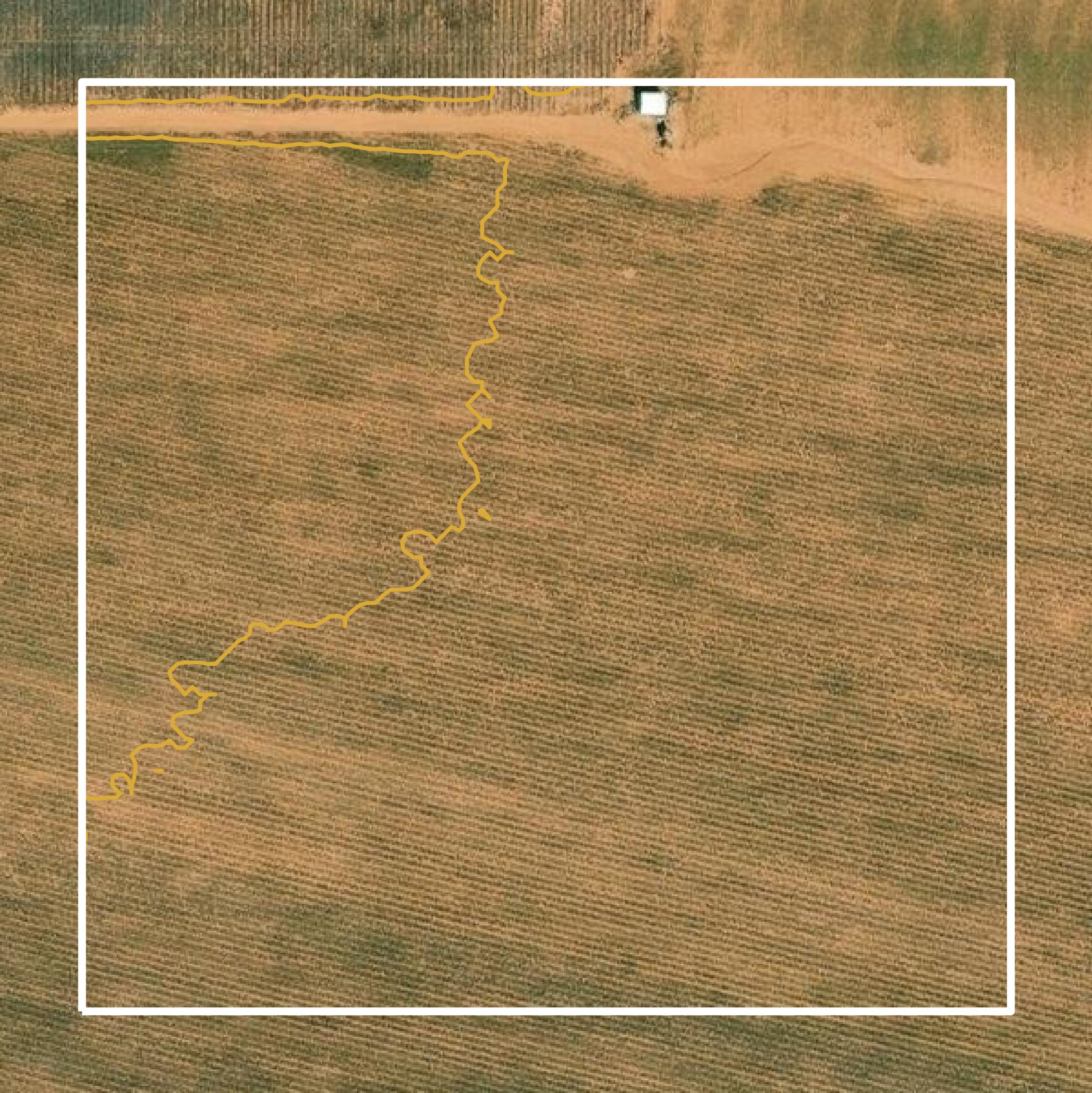 This image shows a contour map in Hockley County created using GIS data in Equator.