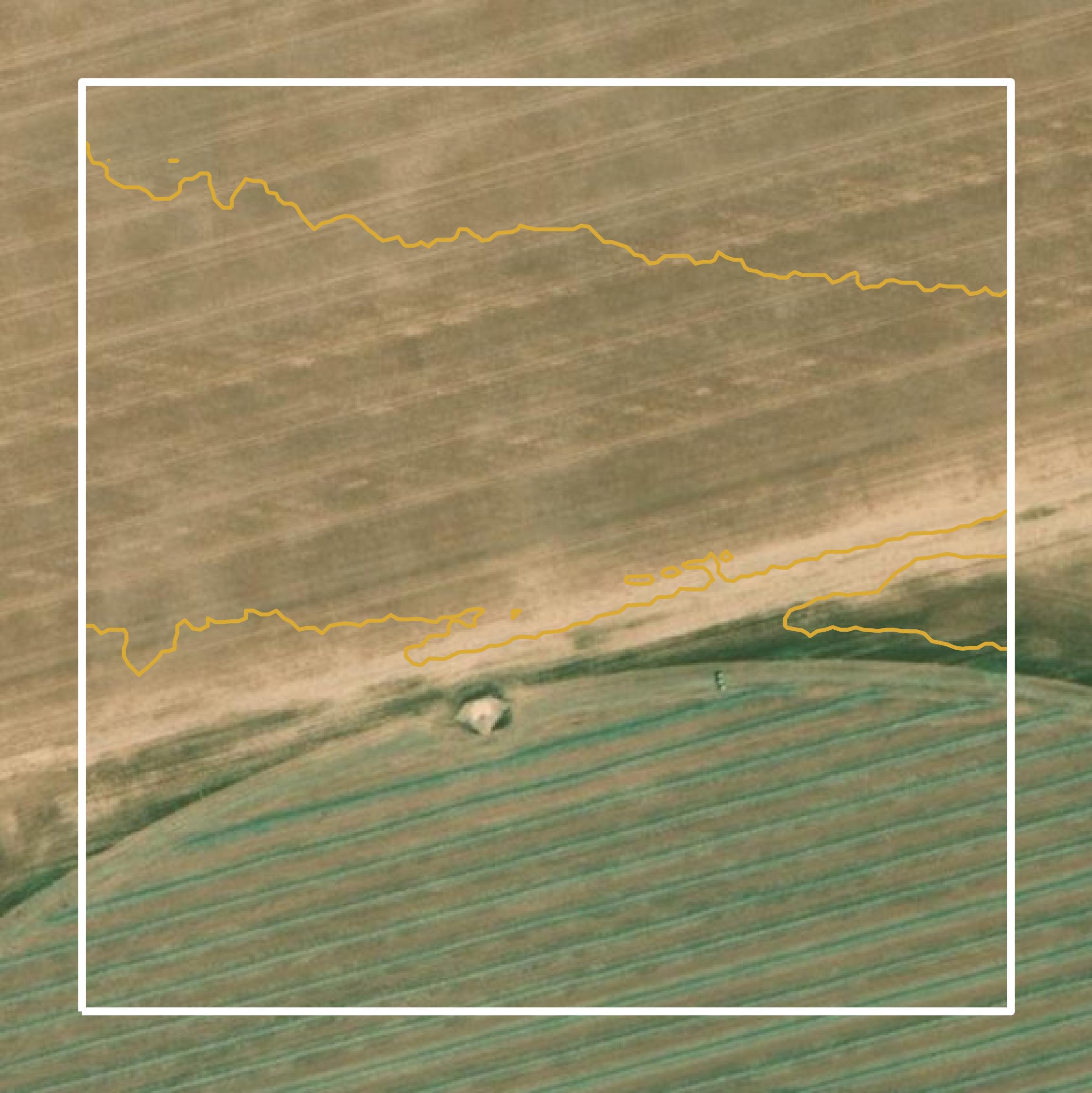 This image shows a contour map in Howard County created using GIS data in Equator.