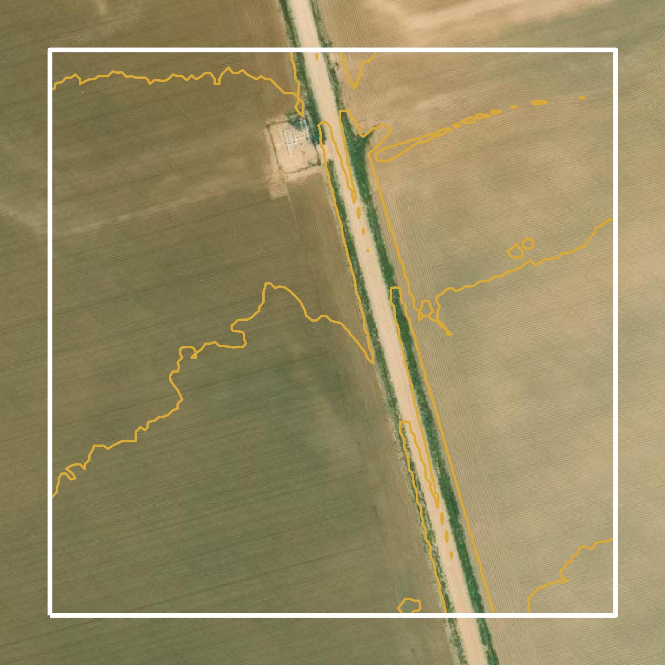 This image shows a contour map in Howard County created using GIS data in Equator.