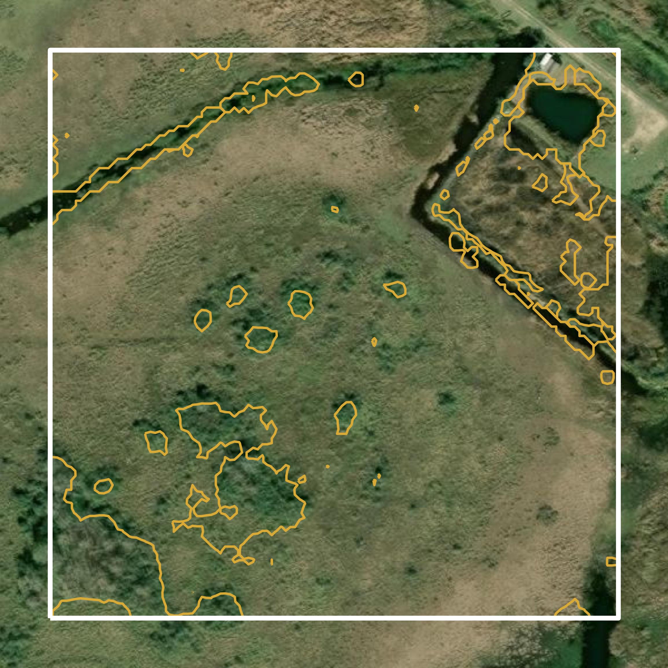 This image shows a contour map in Jefferson County created using GIS data in Equator.