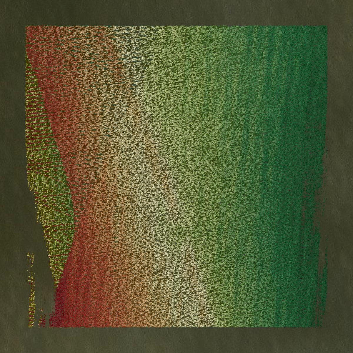 This image shows a LiDAR point cloud in Jim Wells County created using GIS data in Equator.