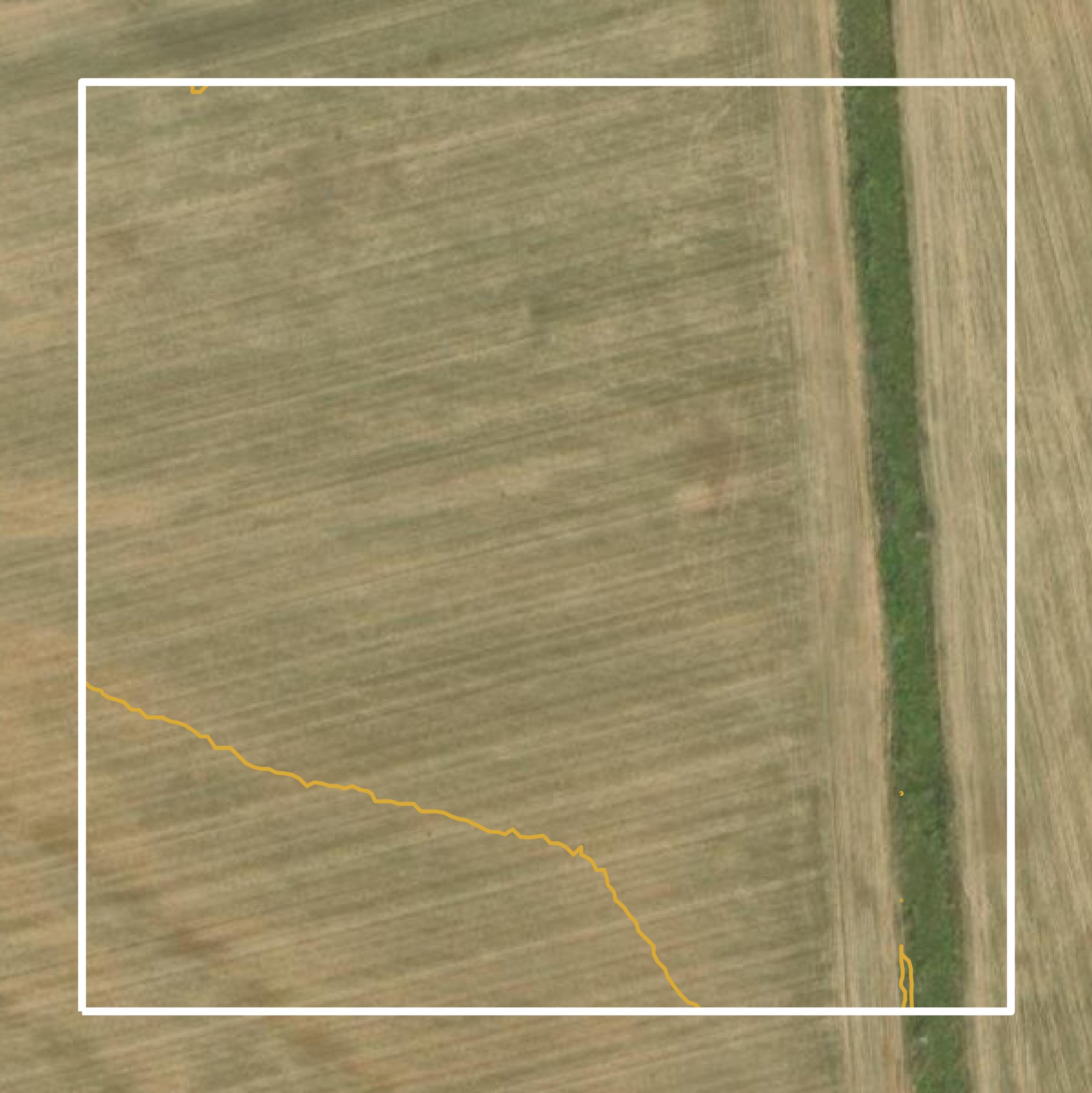 This image shows a contour map in Jones County created using GIS data in Equator.