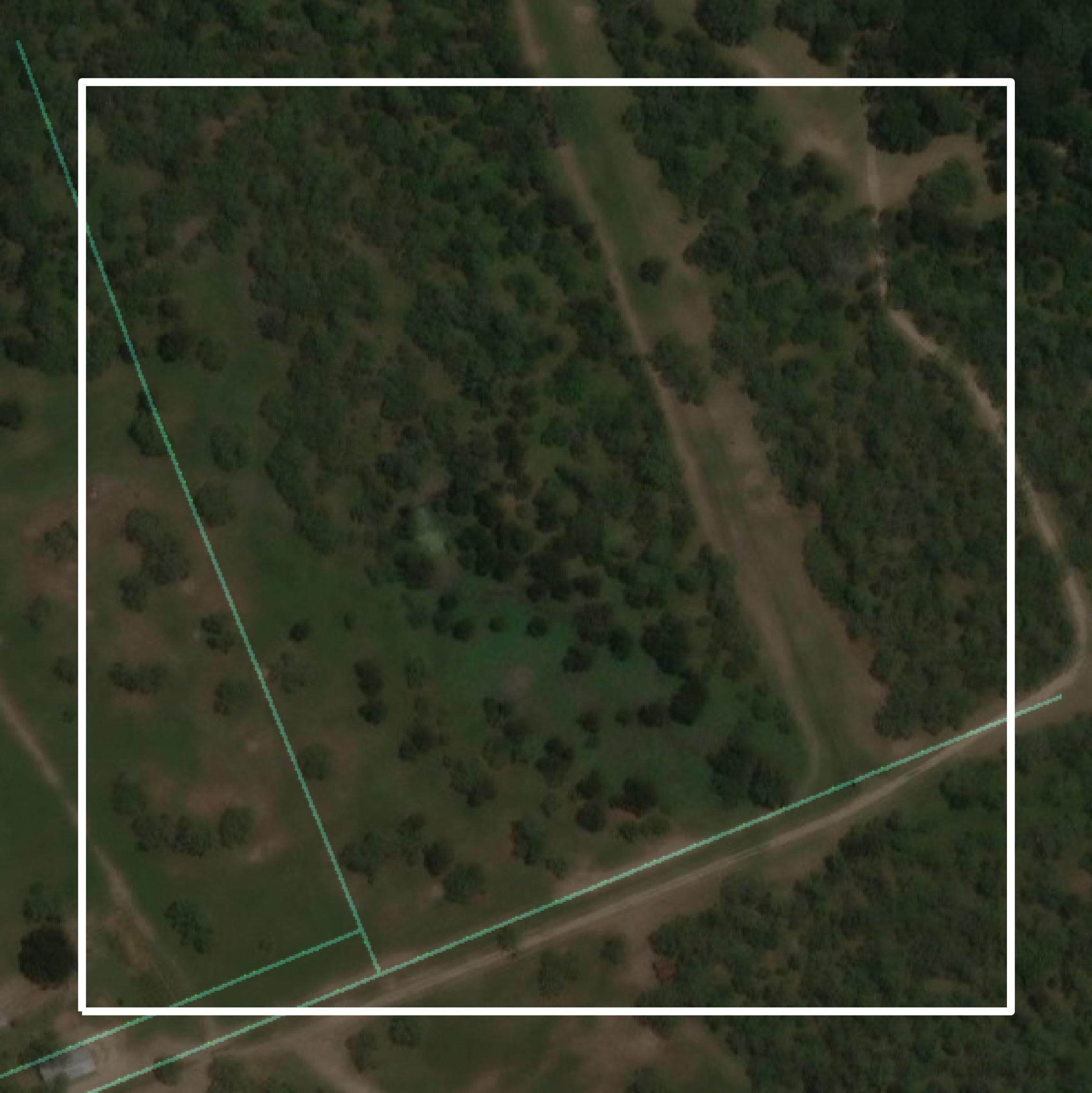 This image shows parcel and building data in Karnes County created using GIS data in Equator.