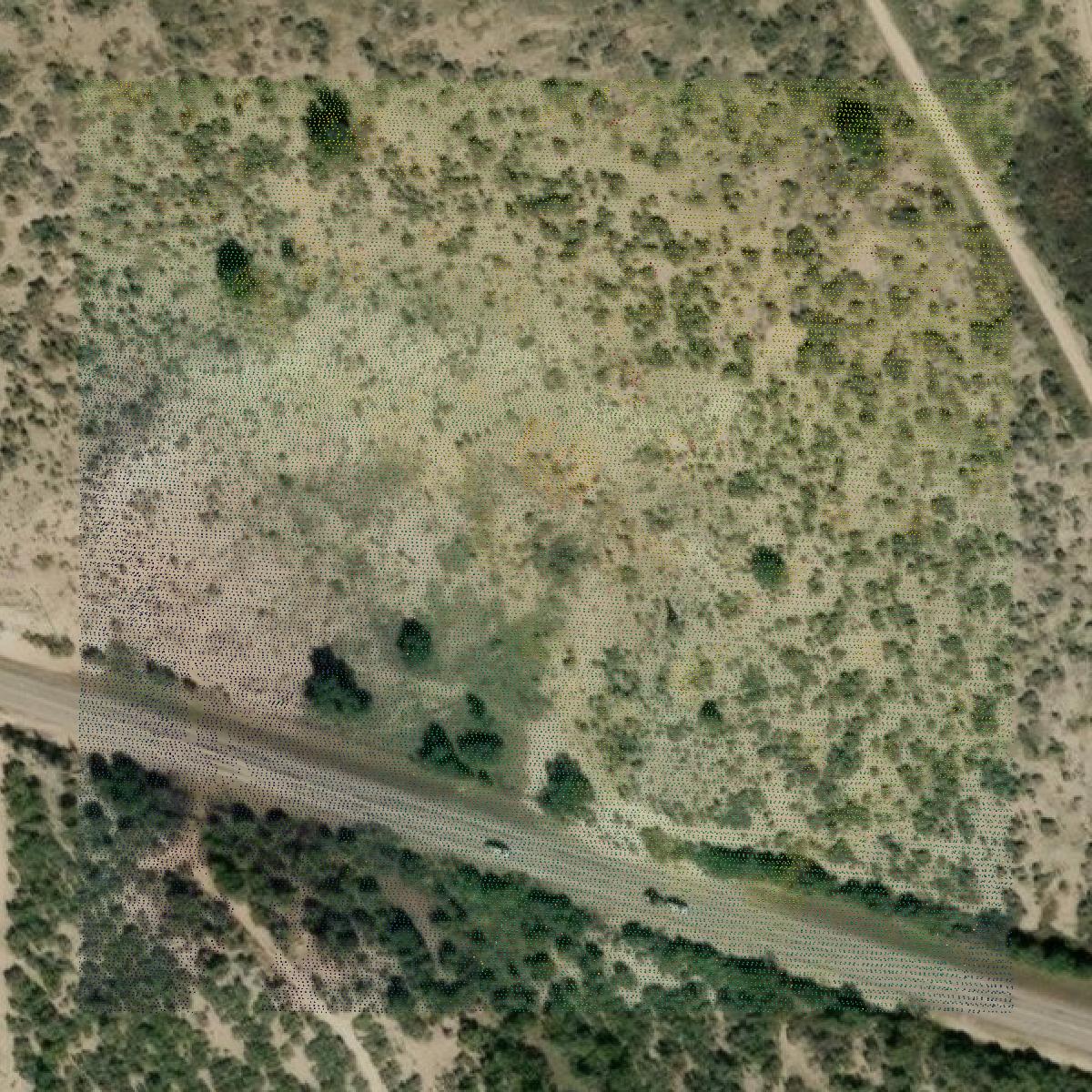 This image shows a LiDAR point cloud in Kimble County created using GIS data in Equator.