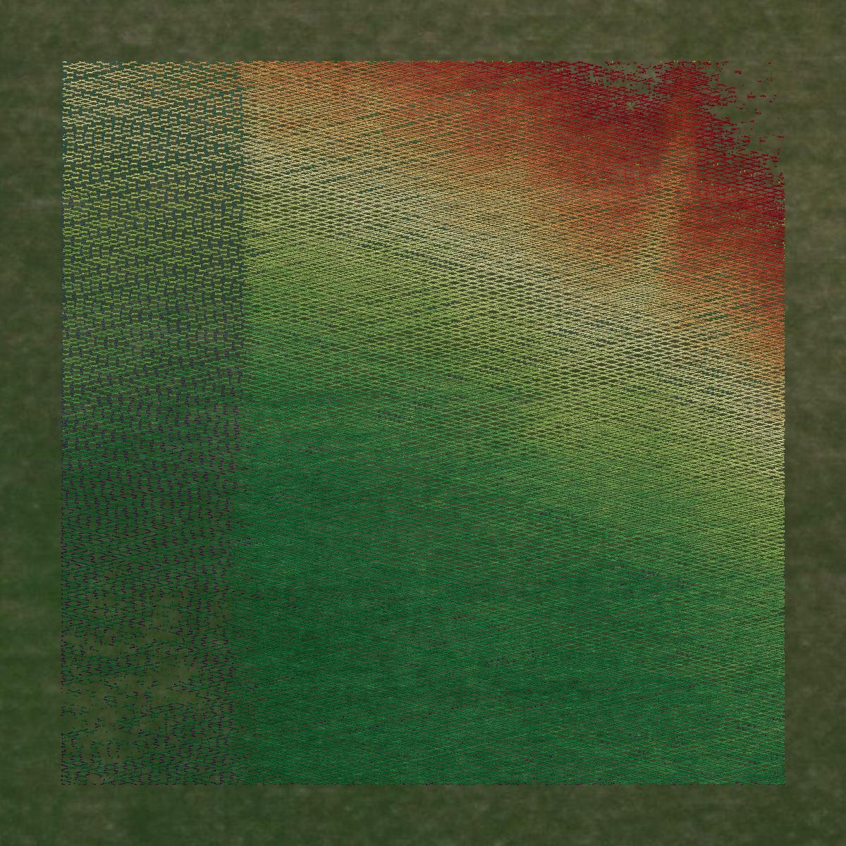 This image shows a LiDAR point cloud in Kleberg County created using GIS data in Equator.