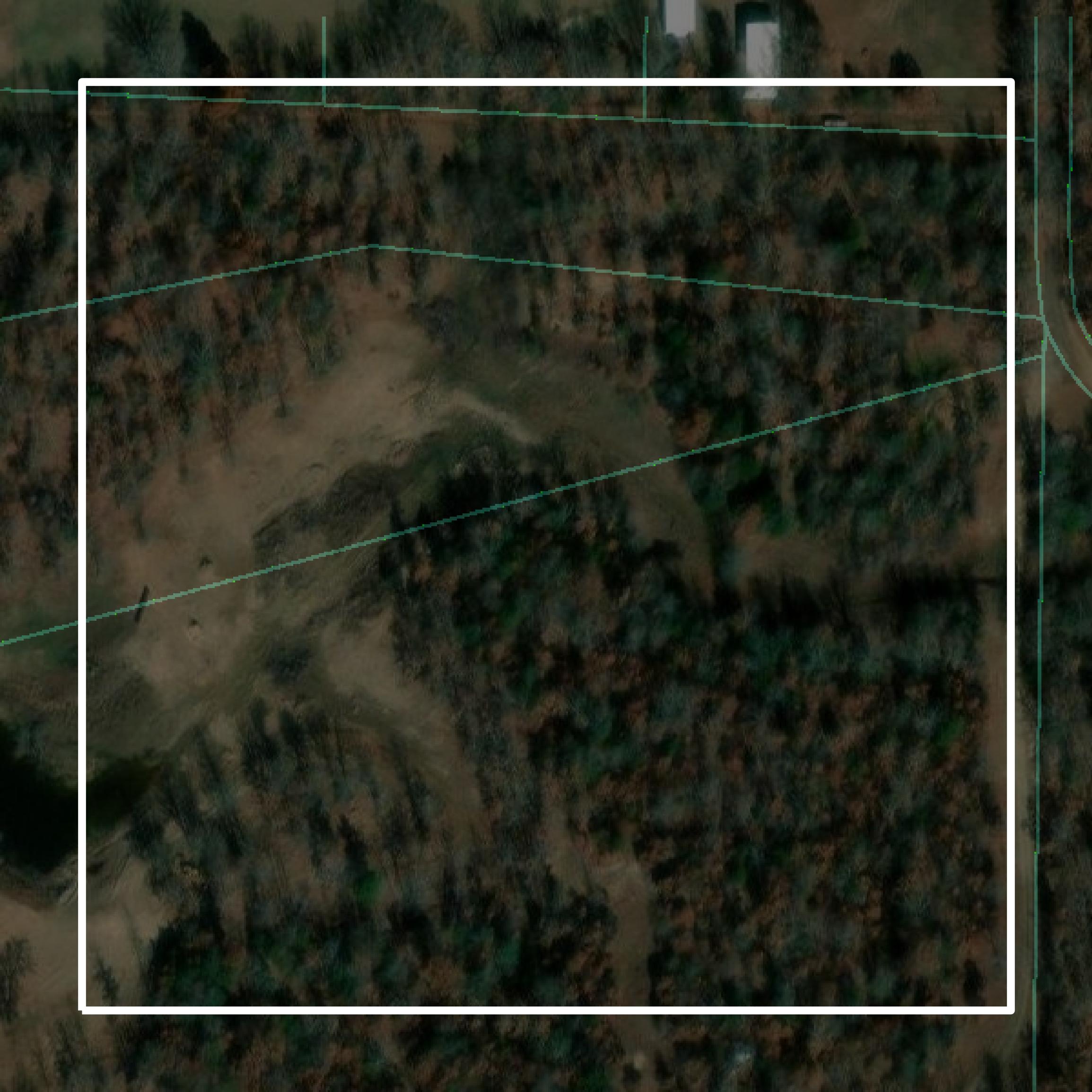 This image shows parcel and building data in Lamar County created using GIS data in Equator.