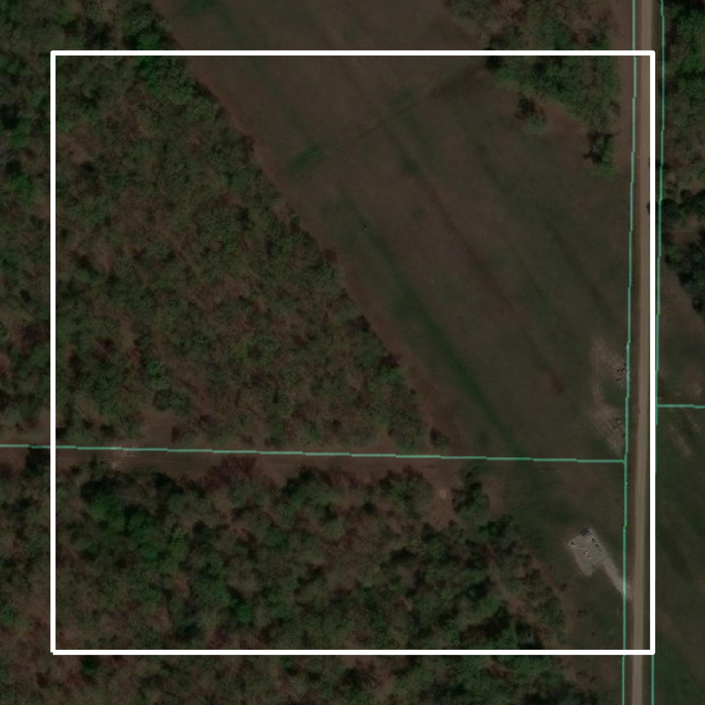 This image shows parcel and building data in Lamar County created using GIS data in Equator.