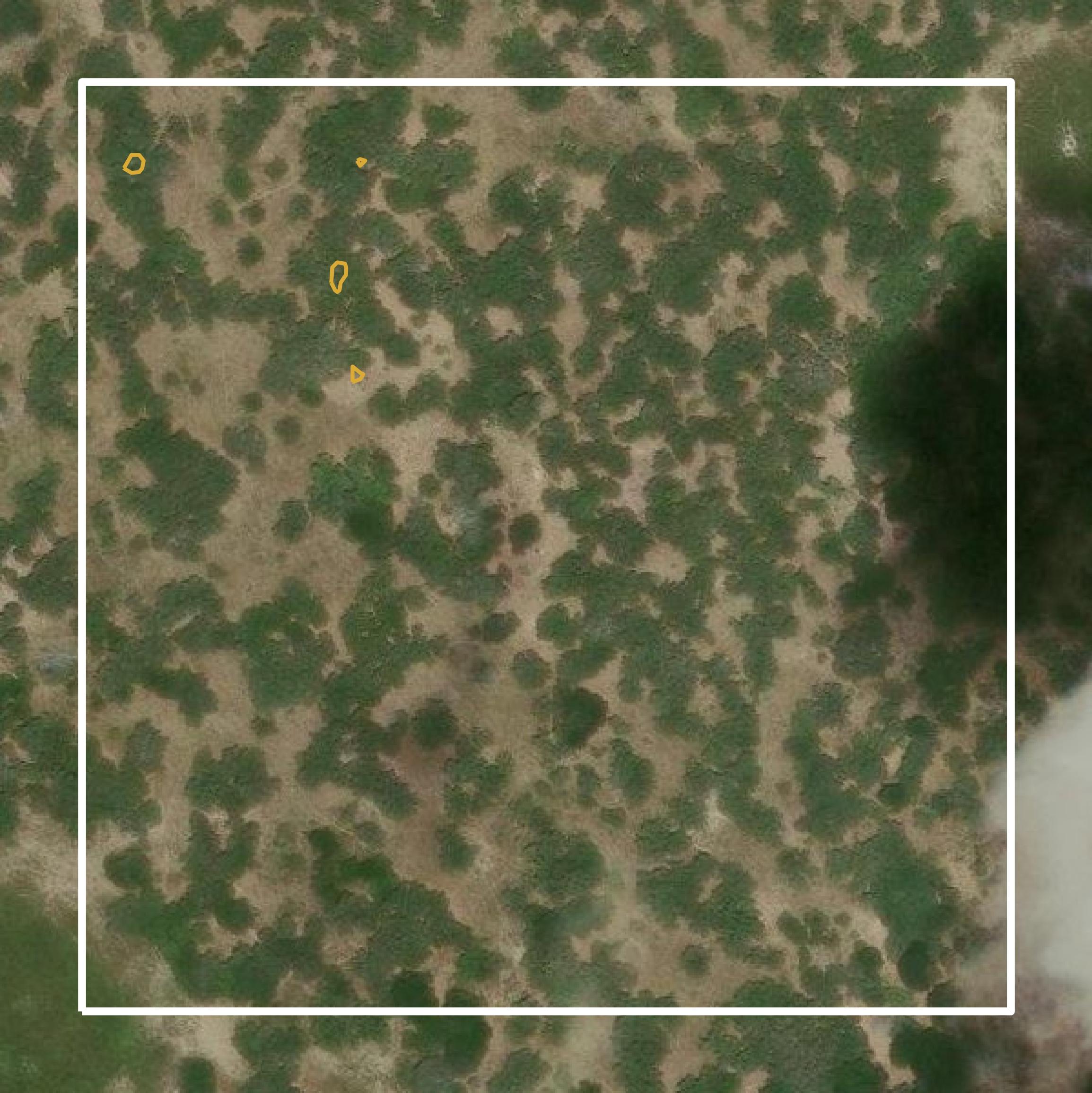 This image shows a contour map in Lavaca County created using GIS data in Equator.