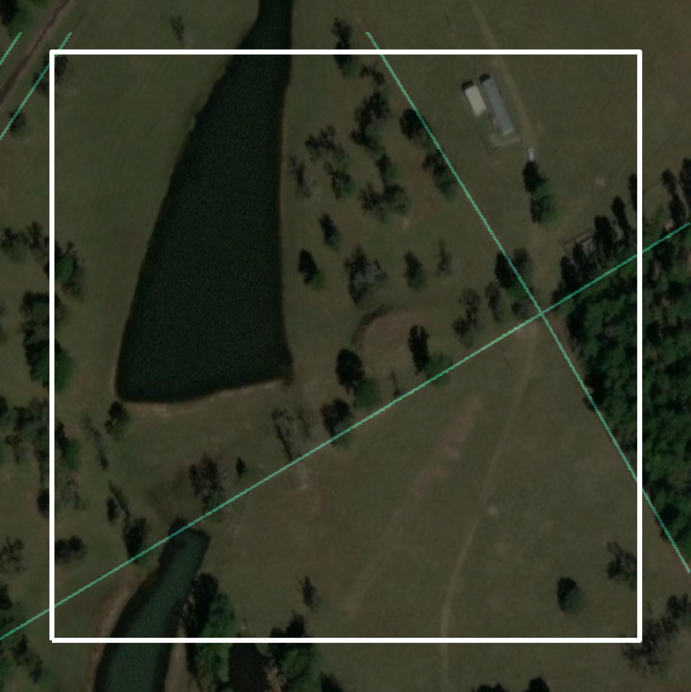 This image shows parcel and building data in Leon County created using GIS data in Equator.