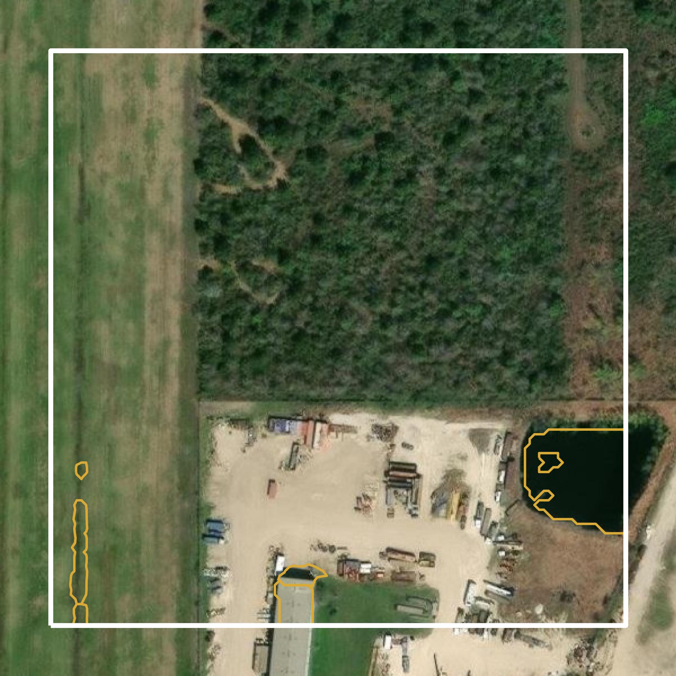 This image shows a contour map in Liberty County created using GIS data in Equator.