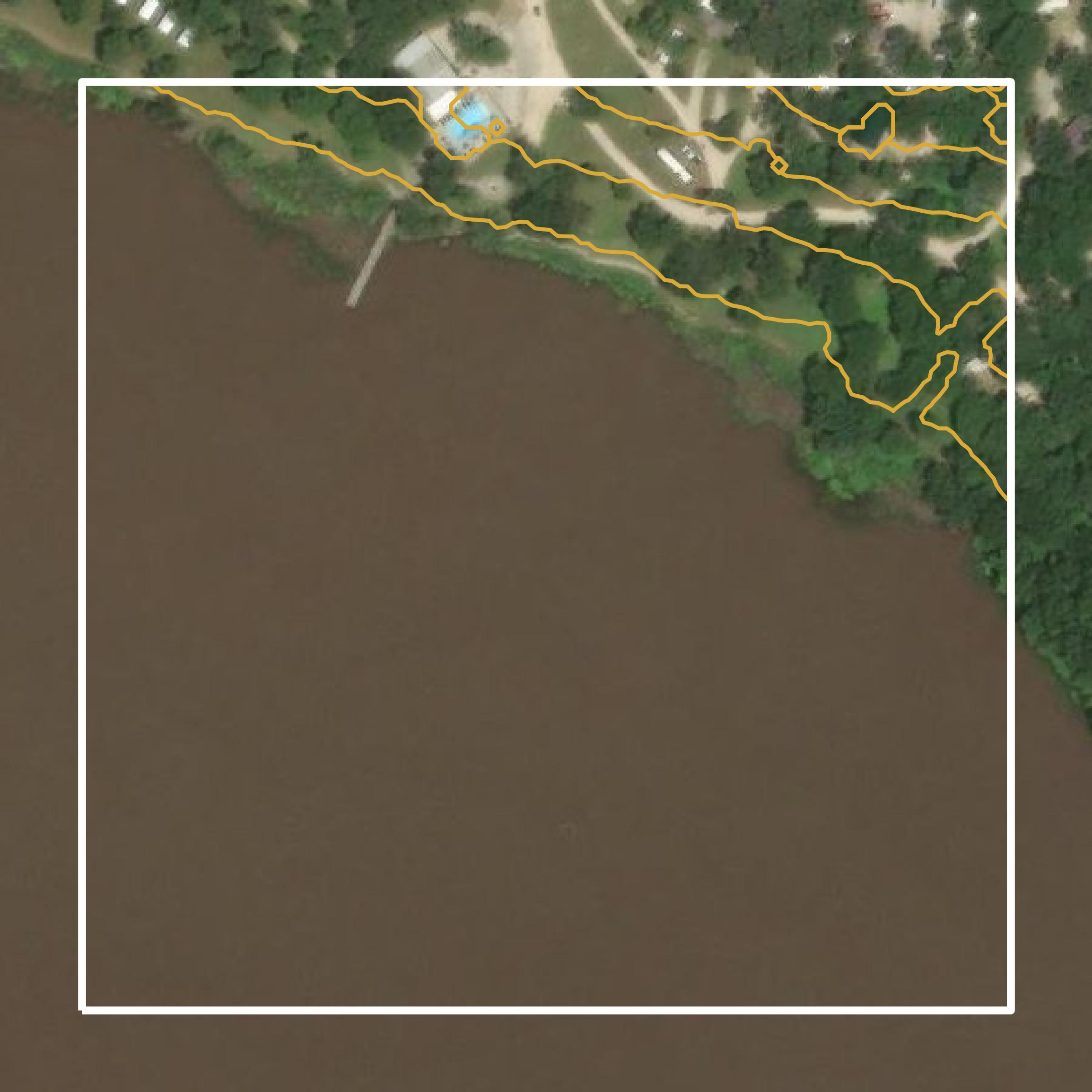 This image shows a contour map in Limestone County created using GIS data in Equator.