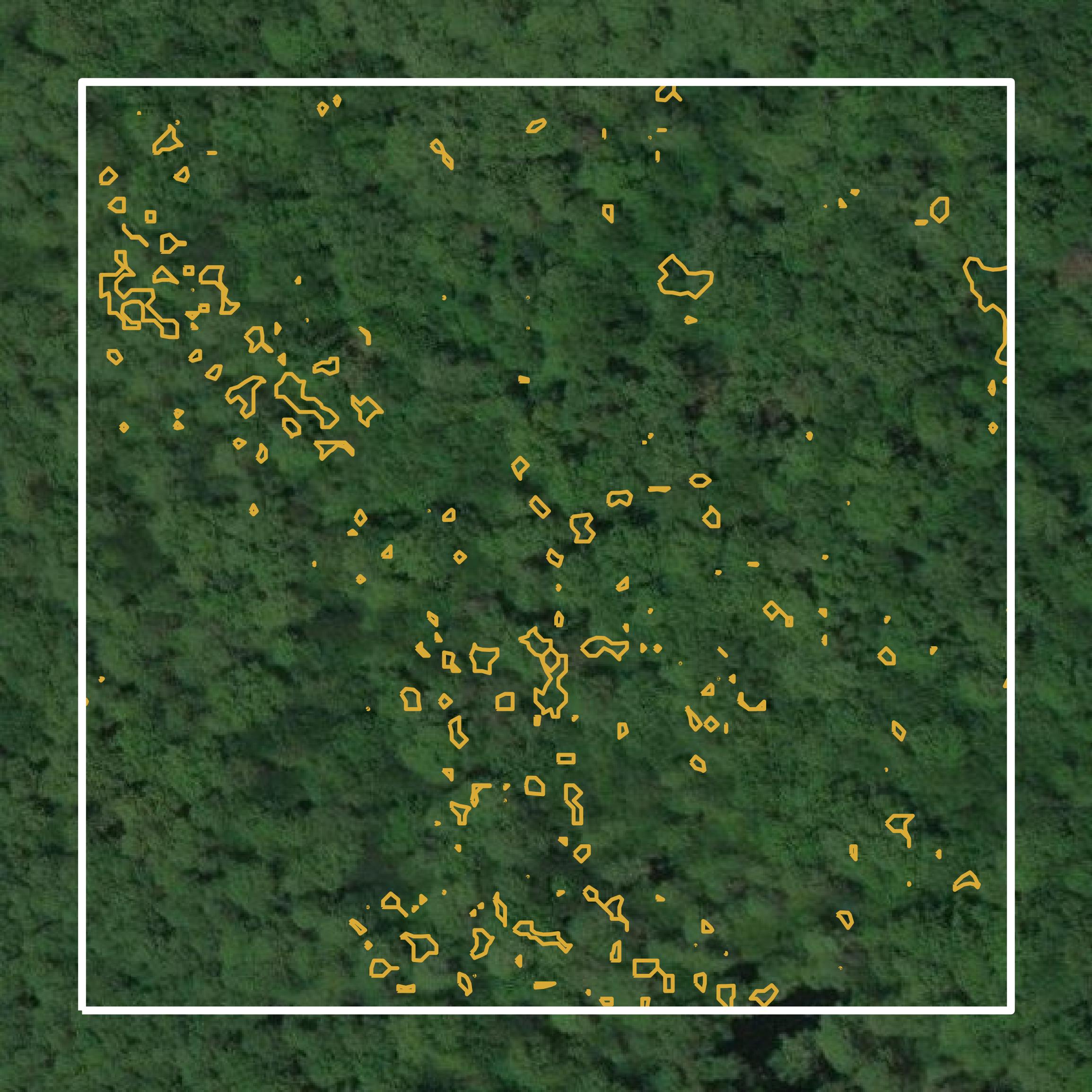 This image shows a contour map in Marion County created using GIS data in Equator.