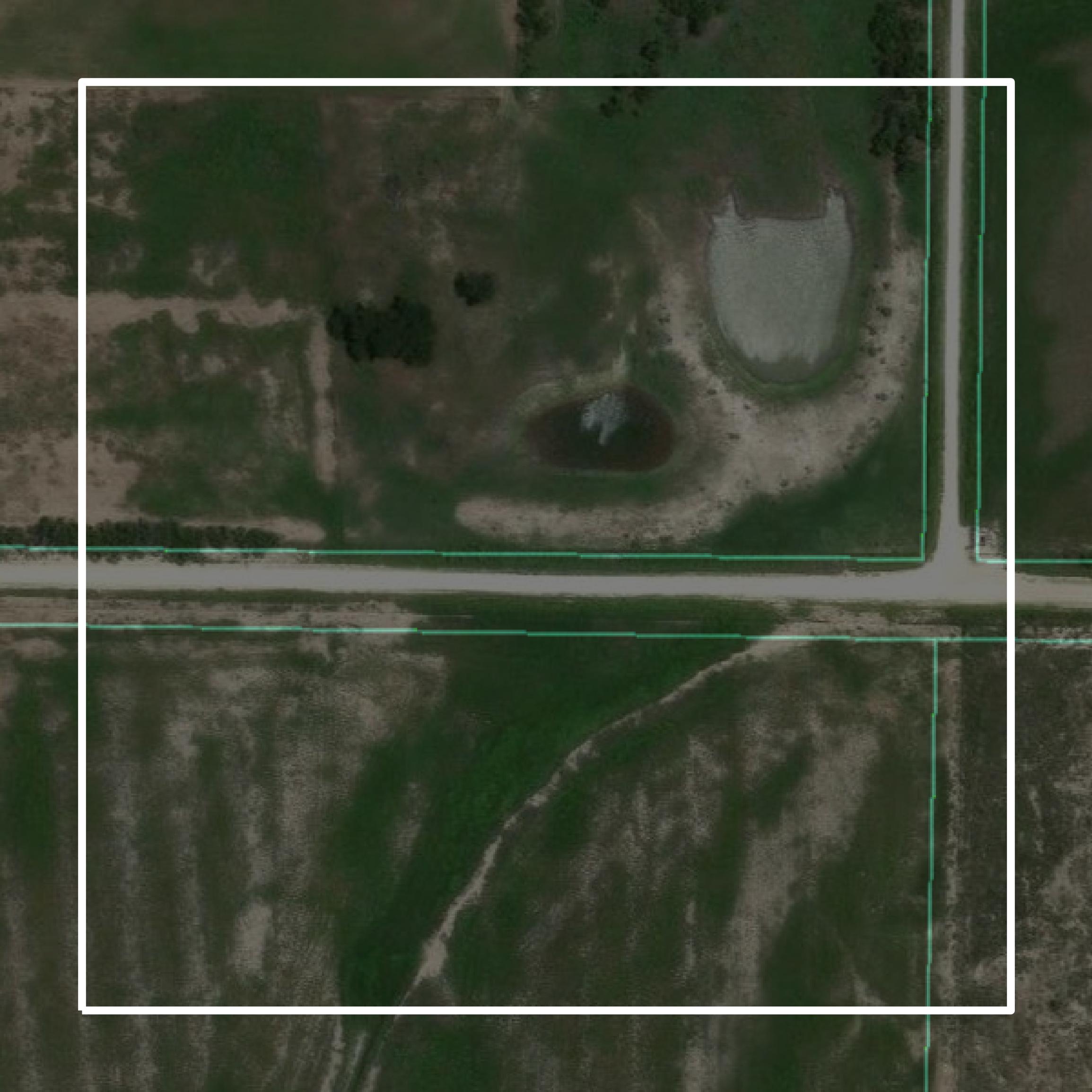 This image shows parcel and building data in McCulloch County created using GIS data in Equator.