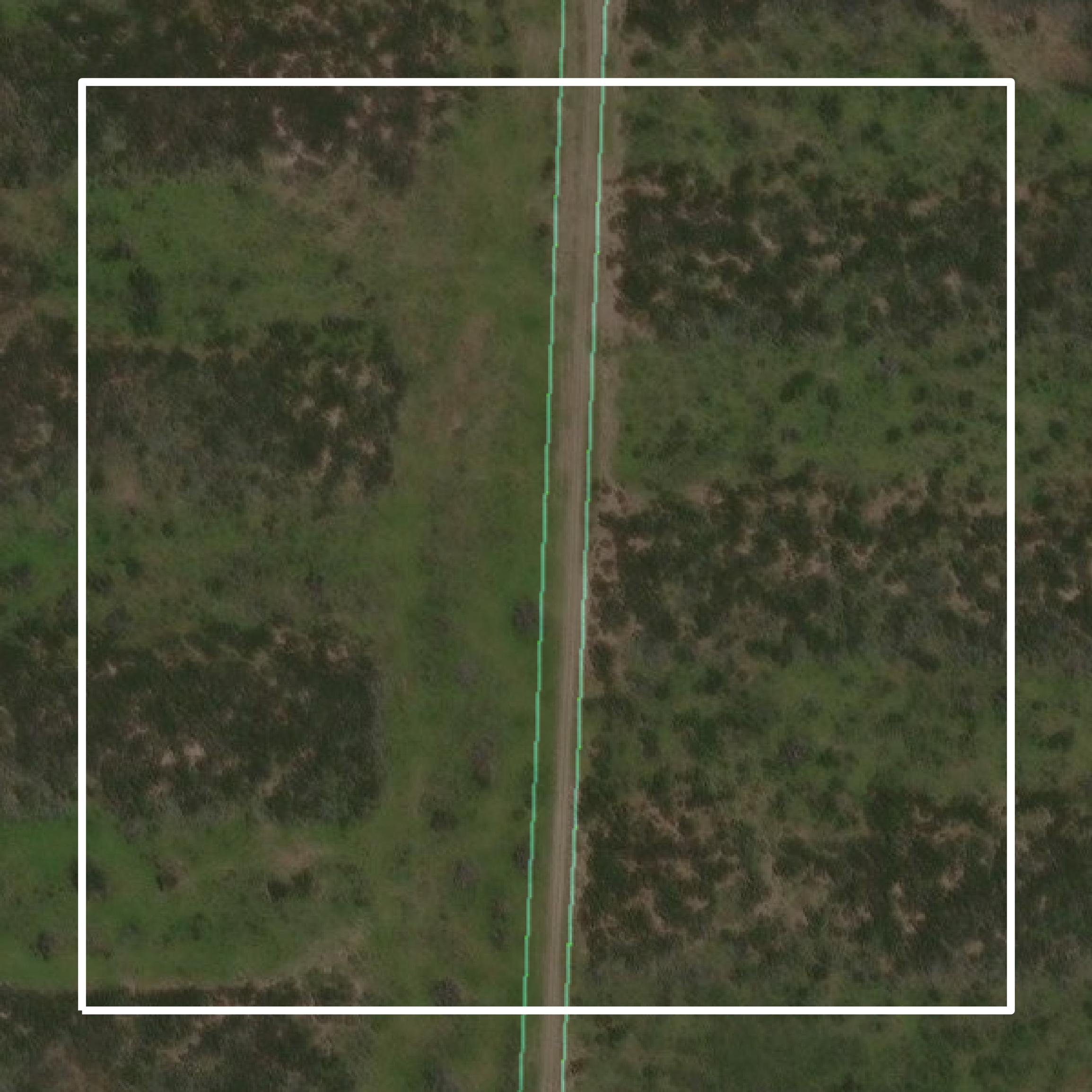 This image shows parcel and building data in McMullen County created using GIS data in Equator.