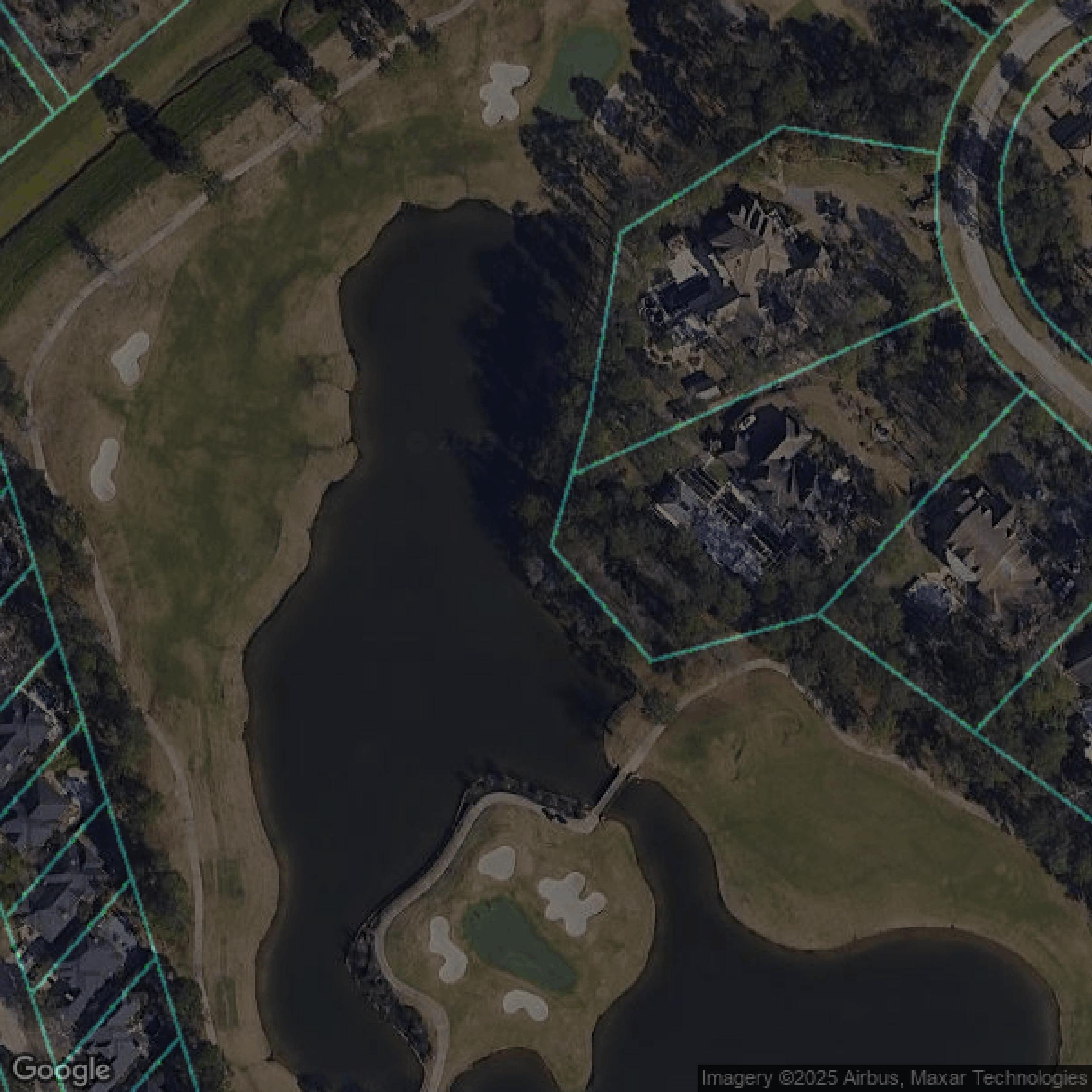 This image shows parcel and building data in Montgomery County created using GIS data in Equator.