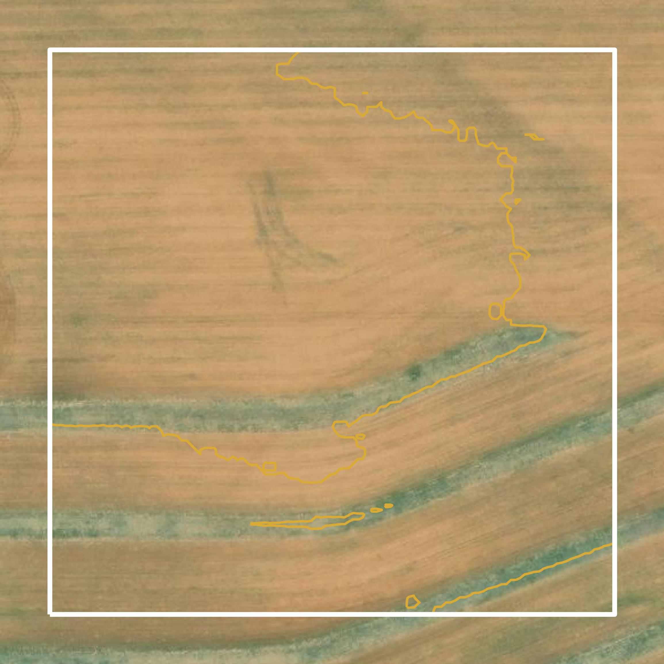 This image shows a contour map in Motley County created using GIS data in Equator.