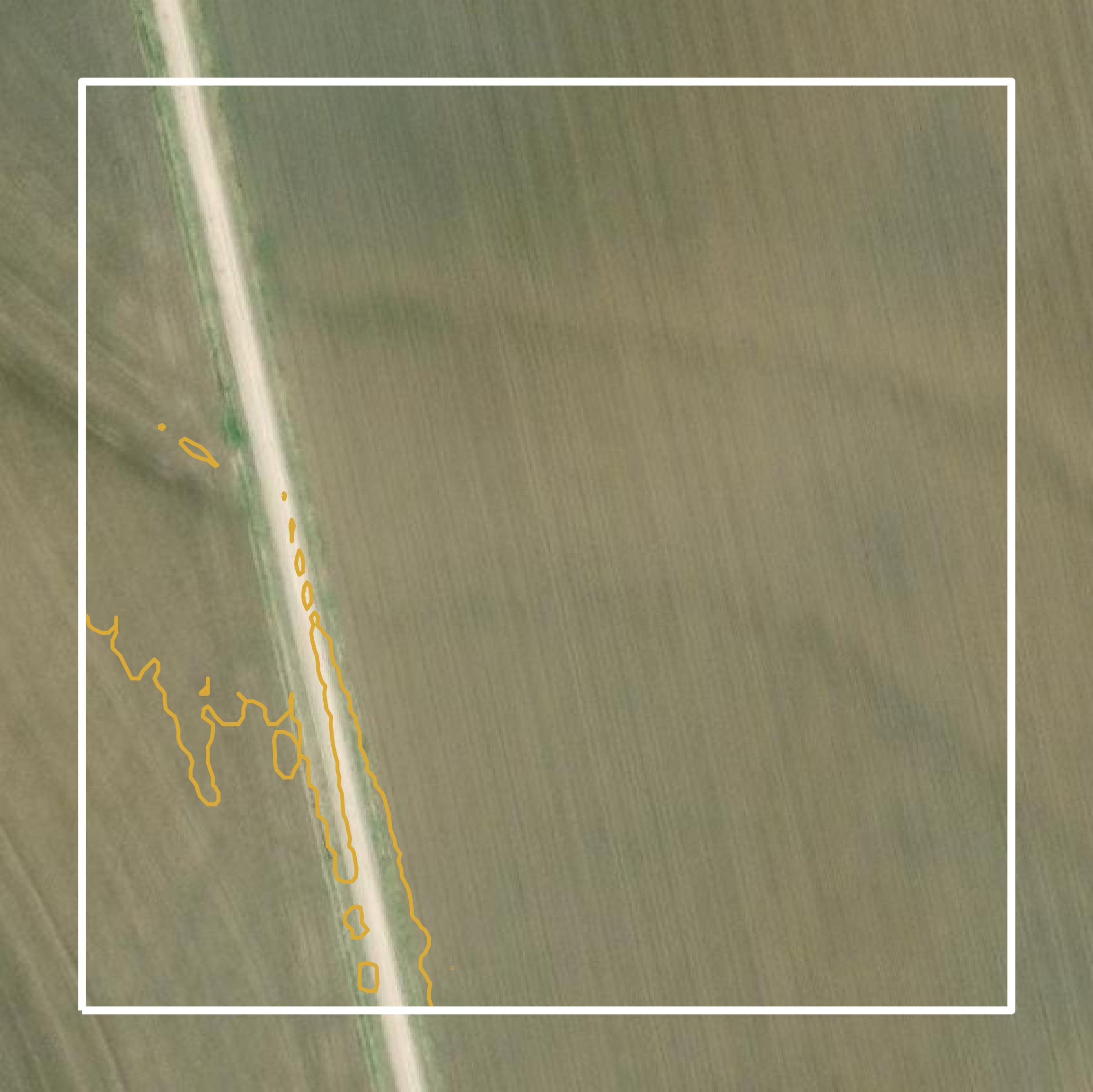 This image shows a contour map in Nolan County created using GIS data in Equator.