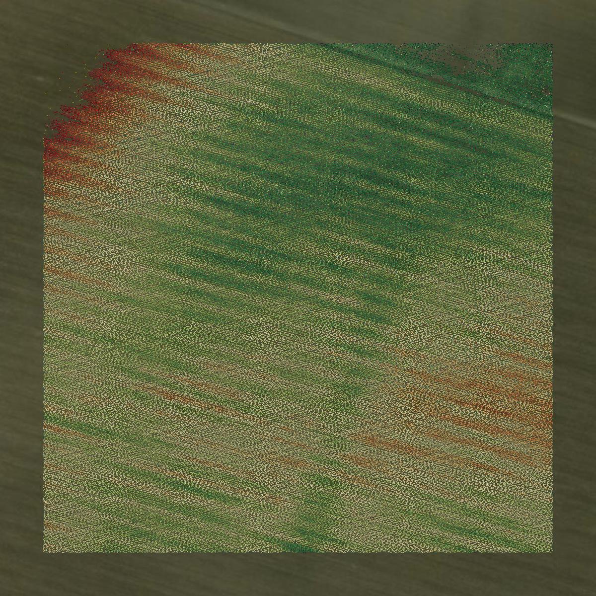 This image shows a LiDAR point cloud in Nueces County created using GIS data in Equator.