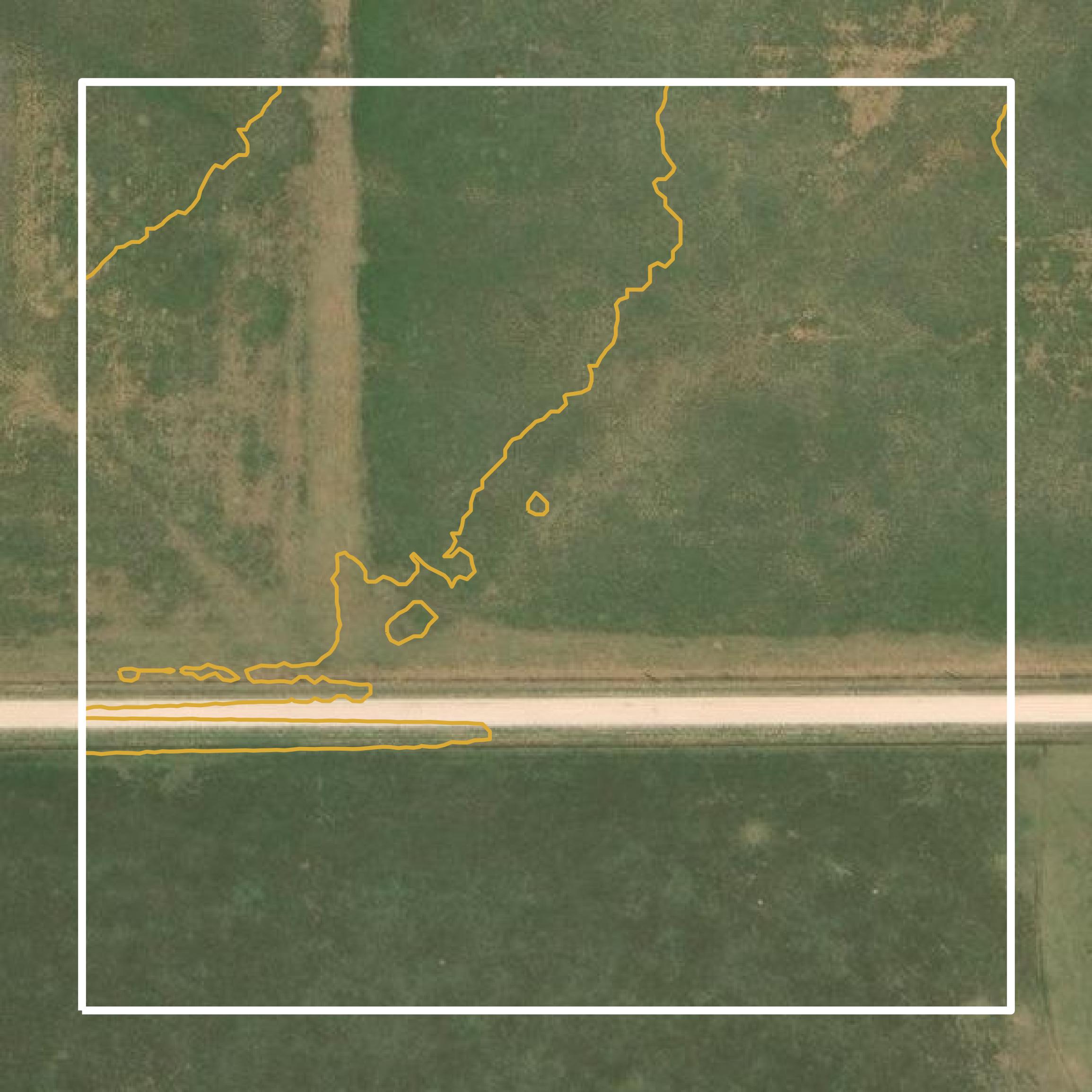 This image shows a contour map in Randall County created using GIS data in Equator.