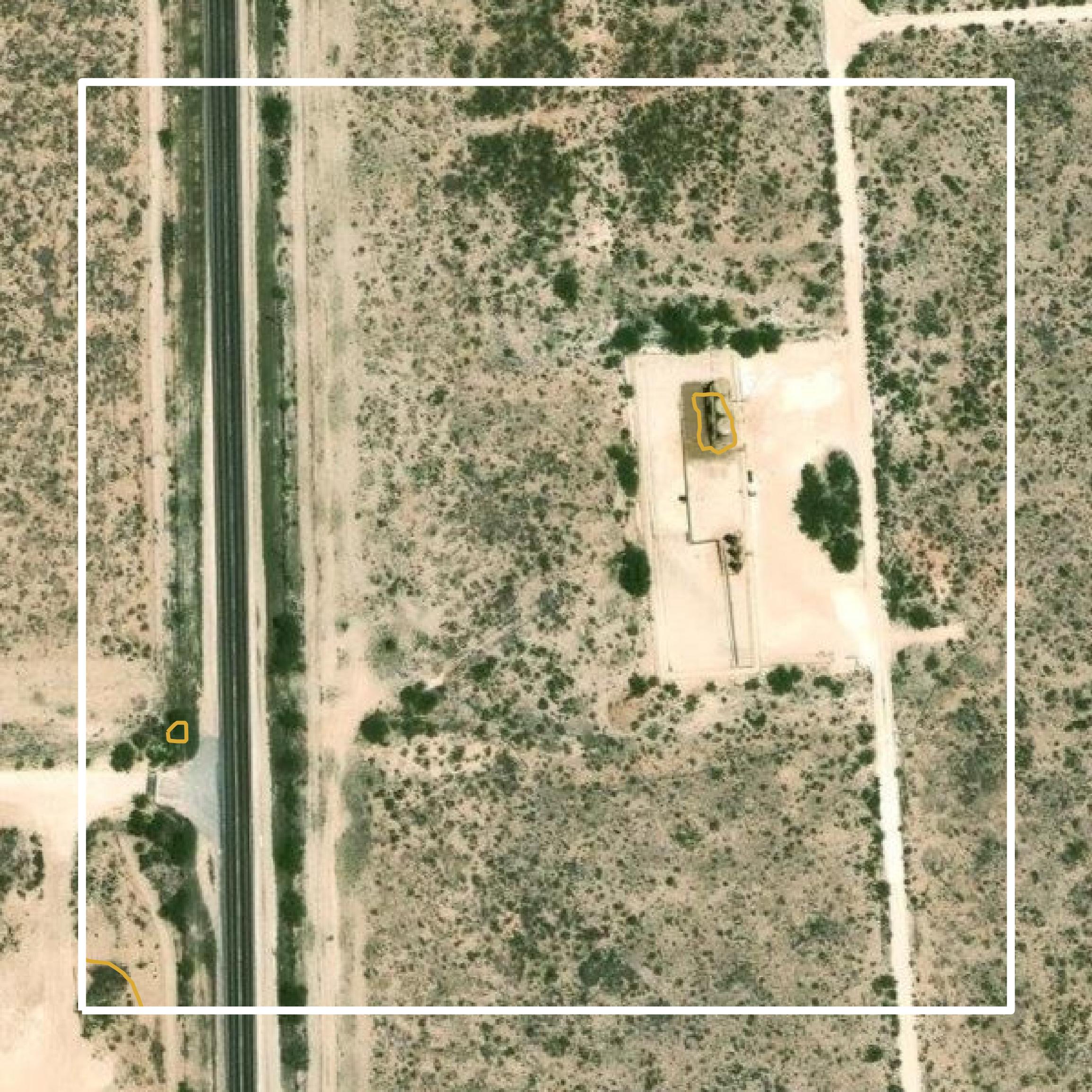 This image shows a contour map in Reagan County created using GIS data in Equator.