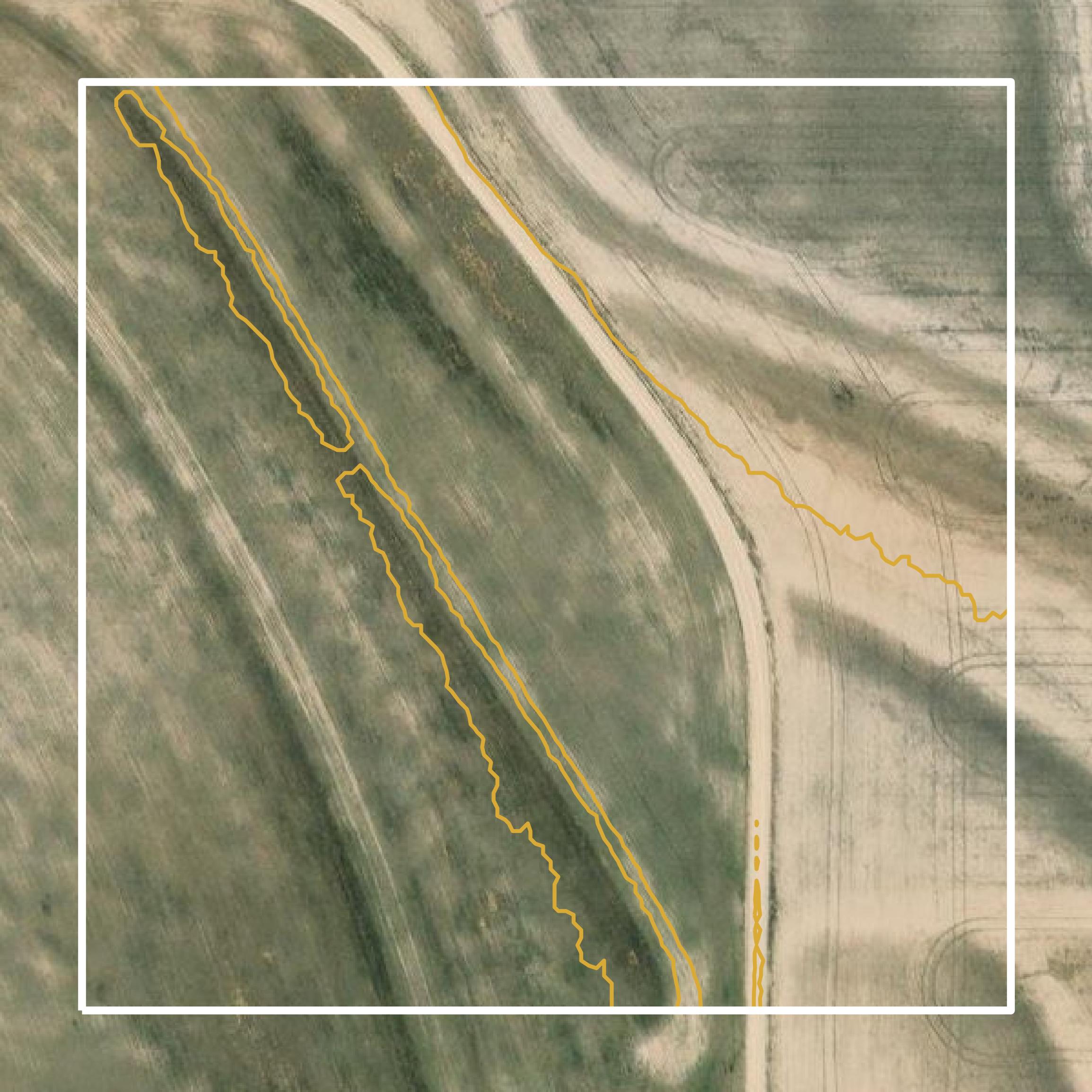 This image shows a contour map in Runnels County created using GIS data in Equator.