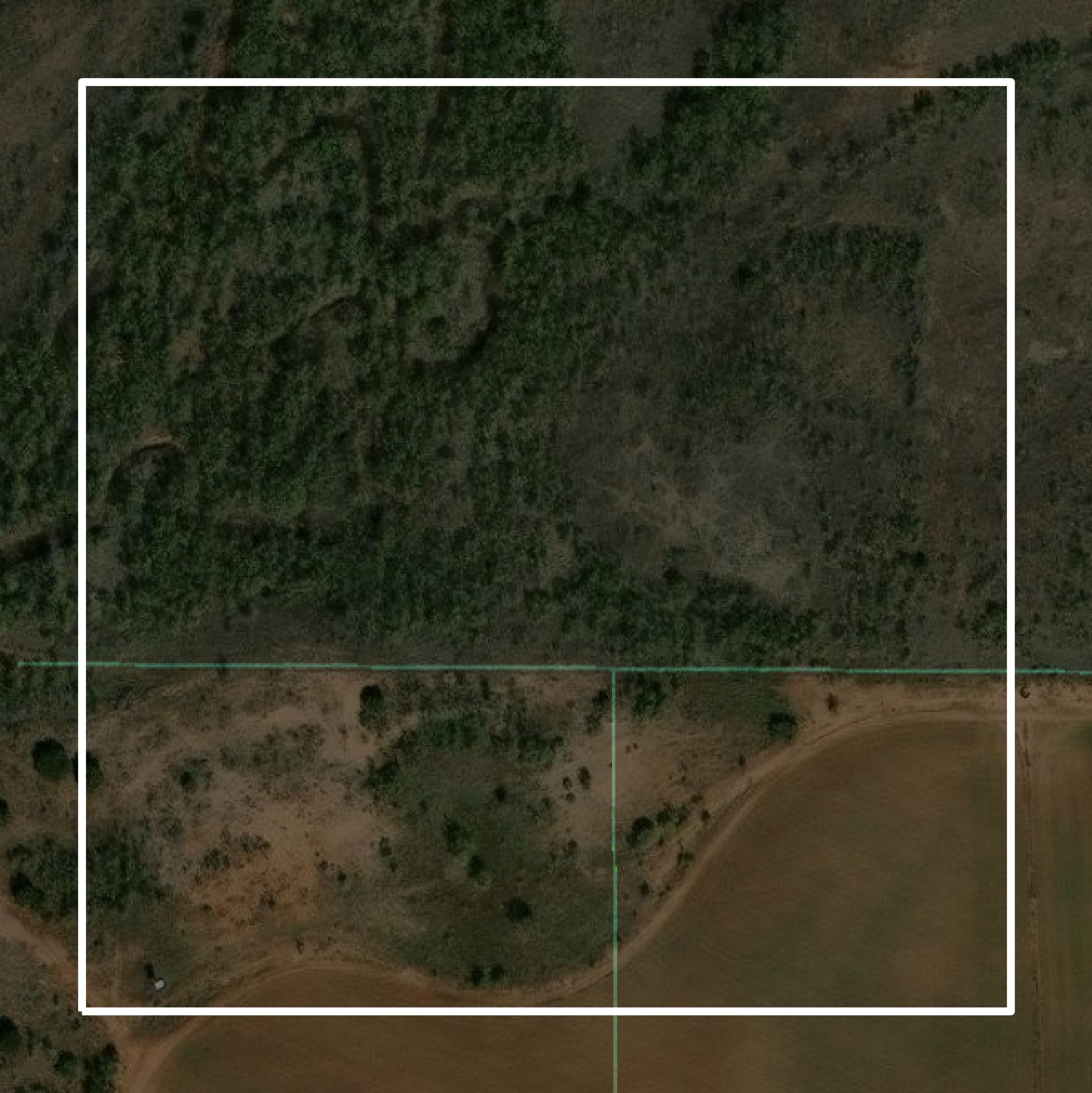 This image shows parcel and building data in Runnels County created using GIS data in Equator.