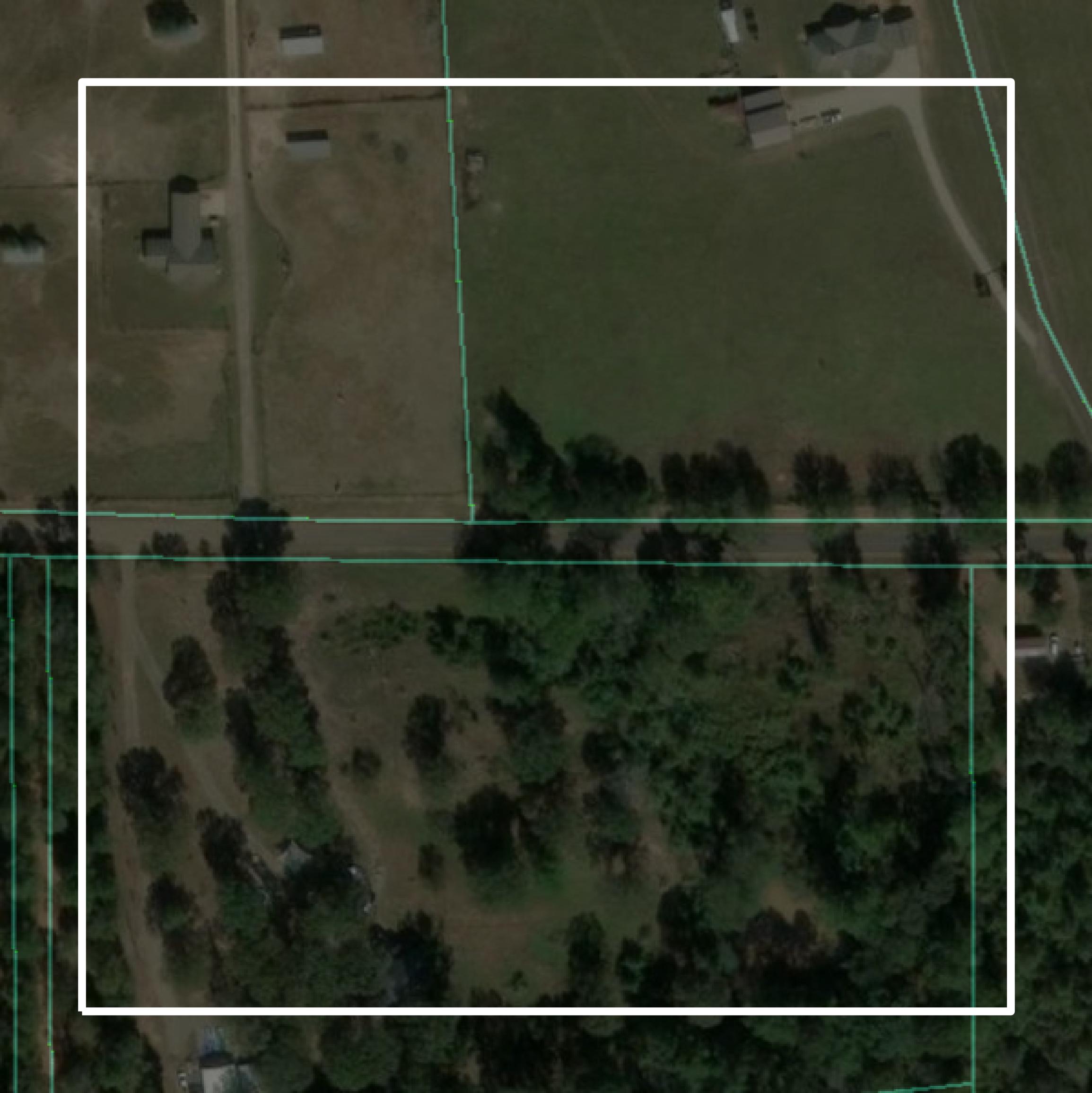This image shows parcel and building data in Rusk County created using GIS data in Equator.