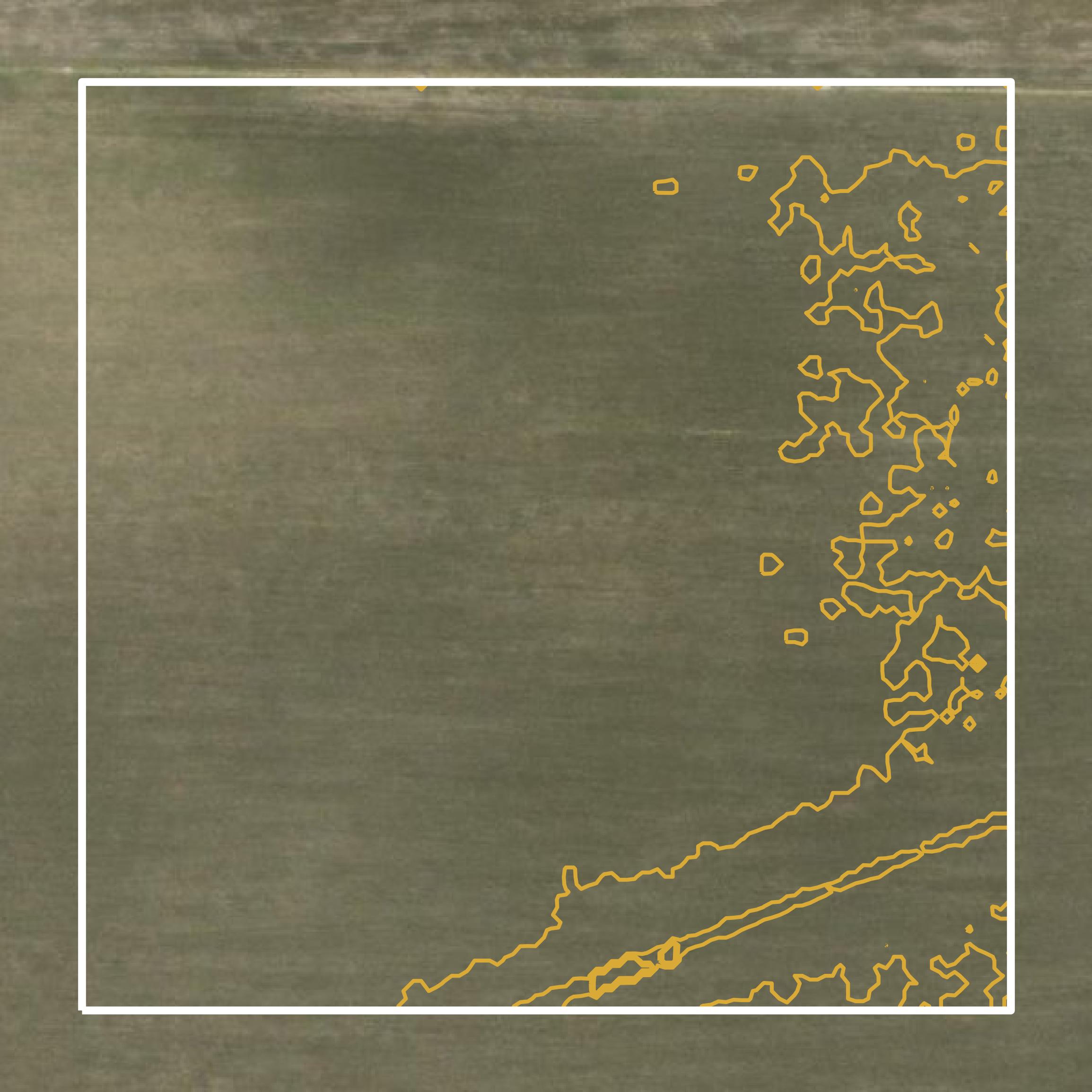 This image shows a contour map in San Patricio County created using GIS data in Equator.