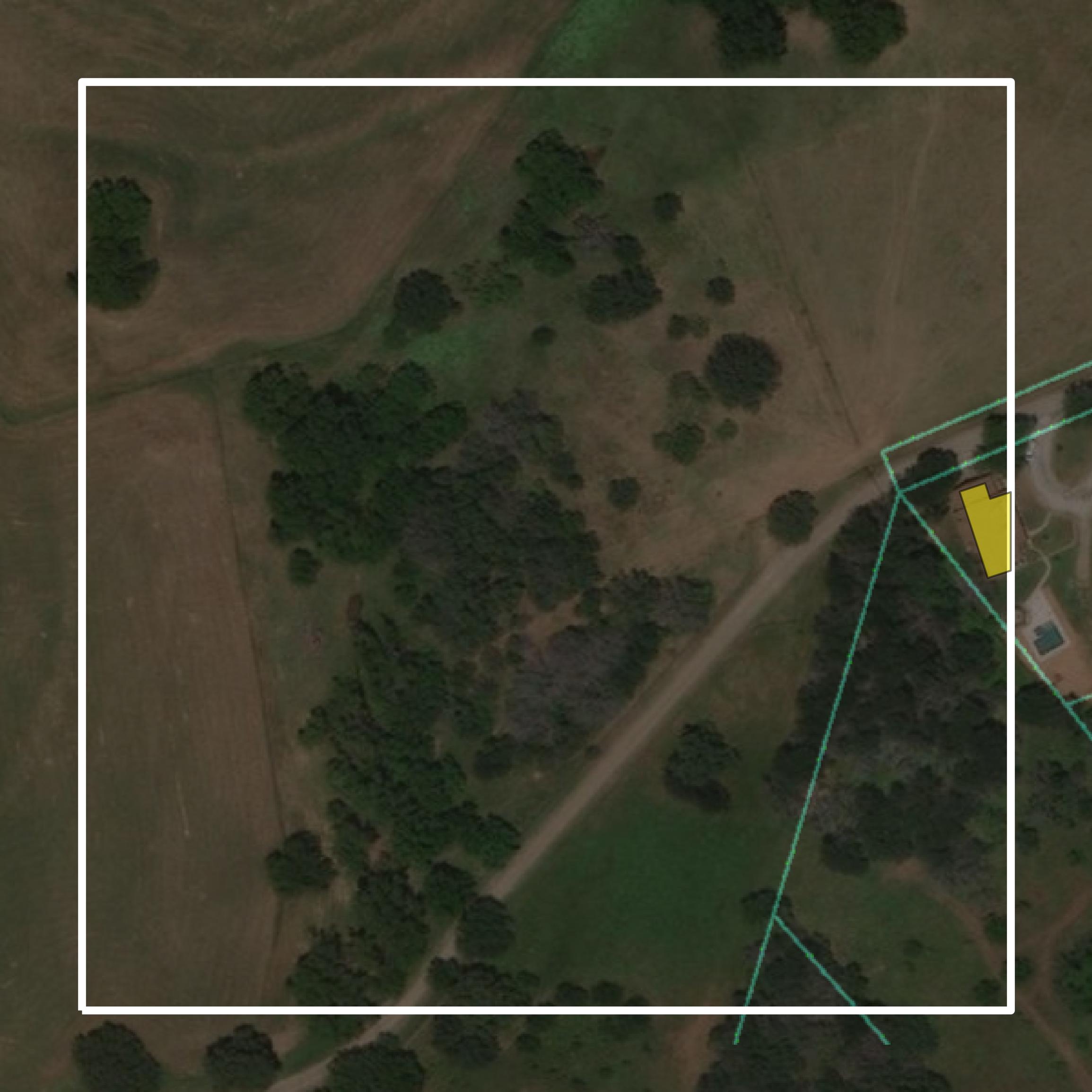 This image shows parcel and building data in Somervell County created using GIS data in Equator.