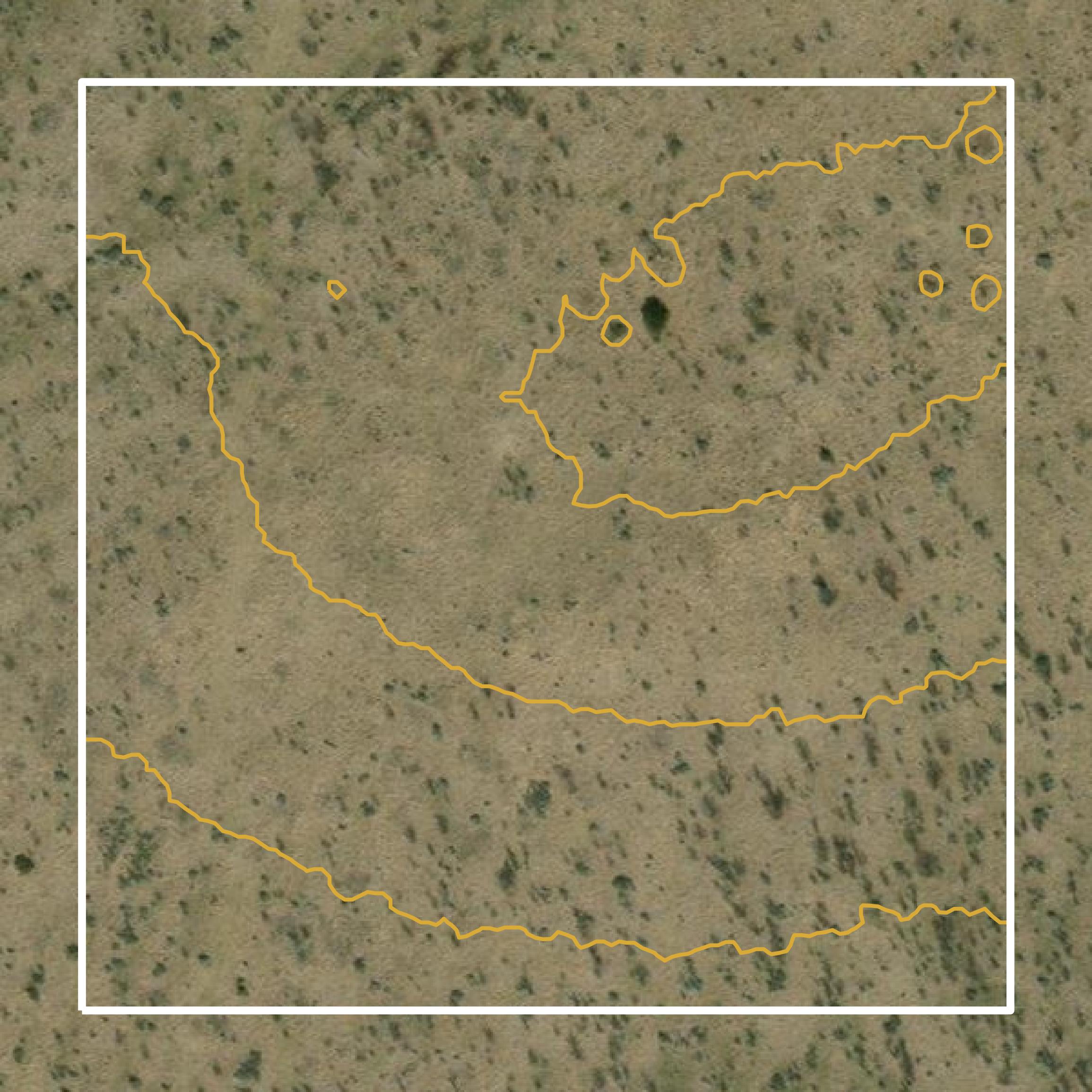 This image shows a contour map in Stephens County created using GIS data in Equator.