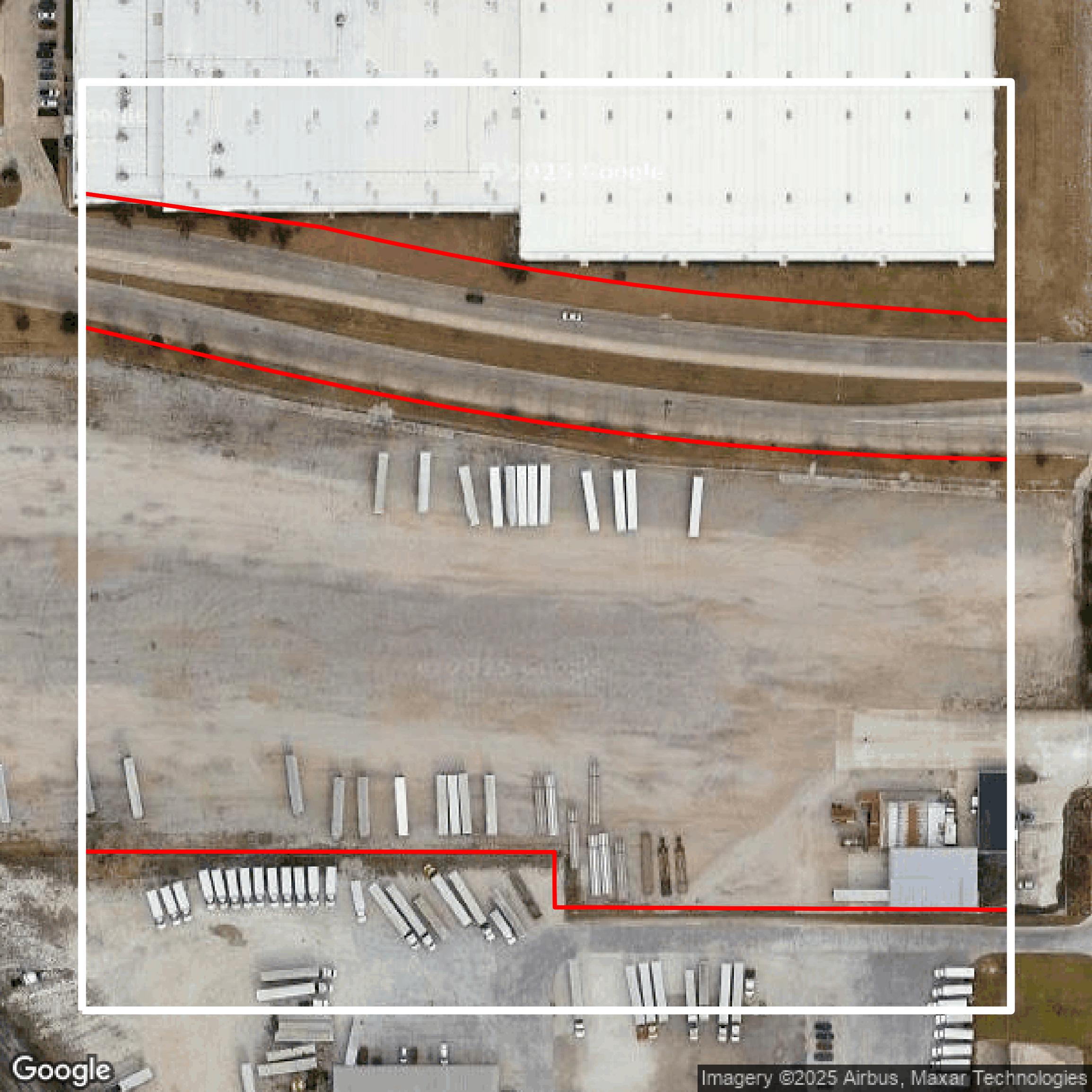 This image shows parcel and building data in Tarrant County created using GIS data in Equator.