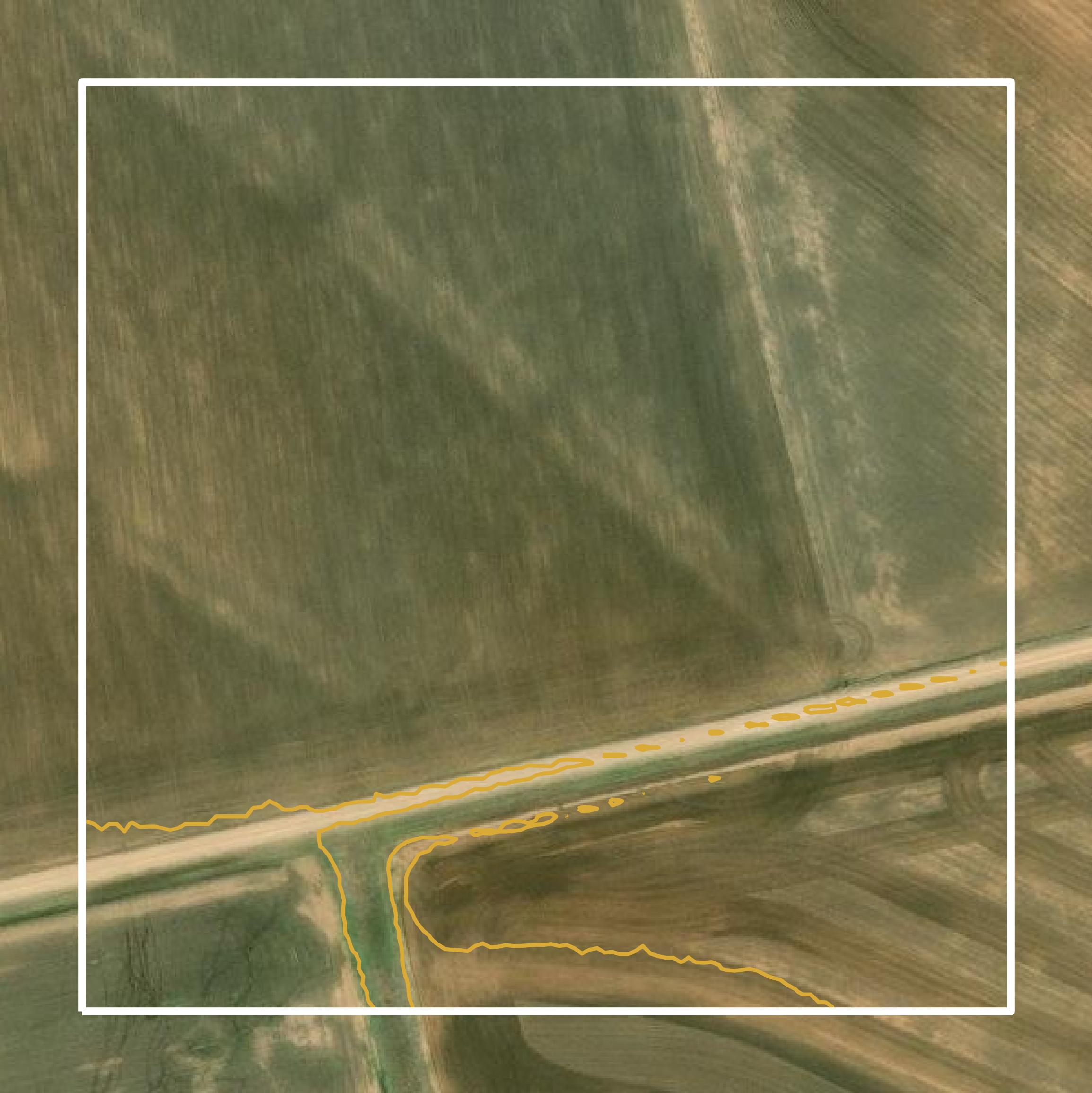 This image shows a contour map in Taylor County created using GIS data in Equator.