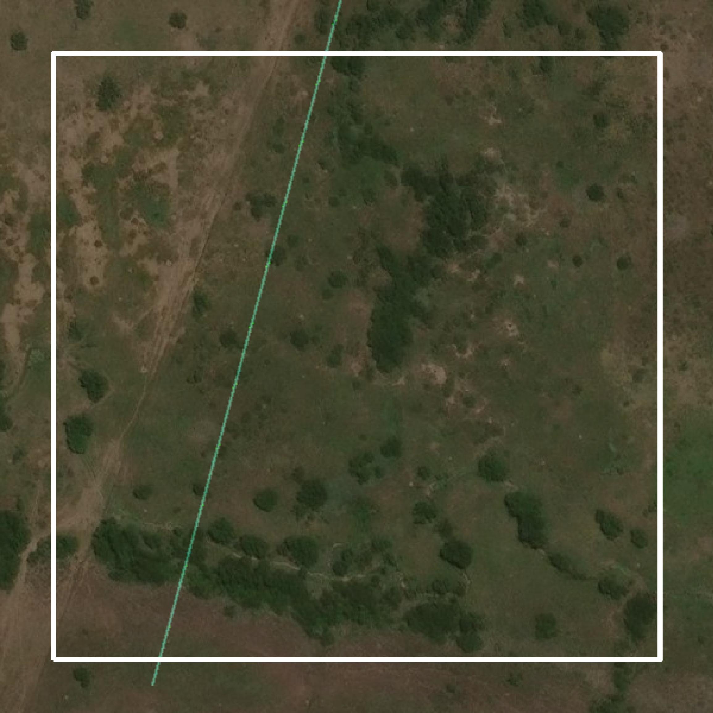 This image shows parcel and building data in Throckmorton County created using GIS data in Equator.