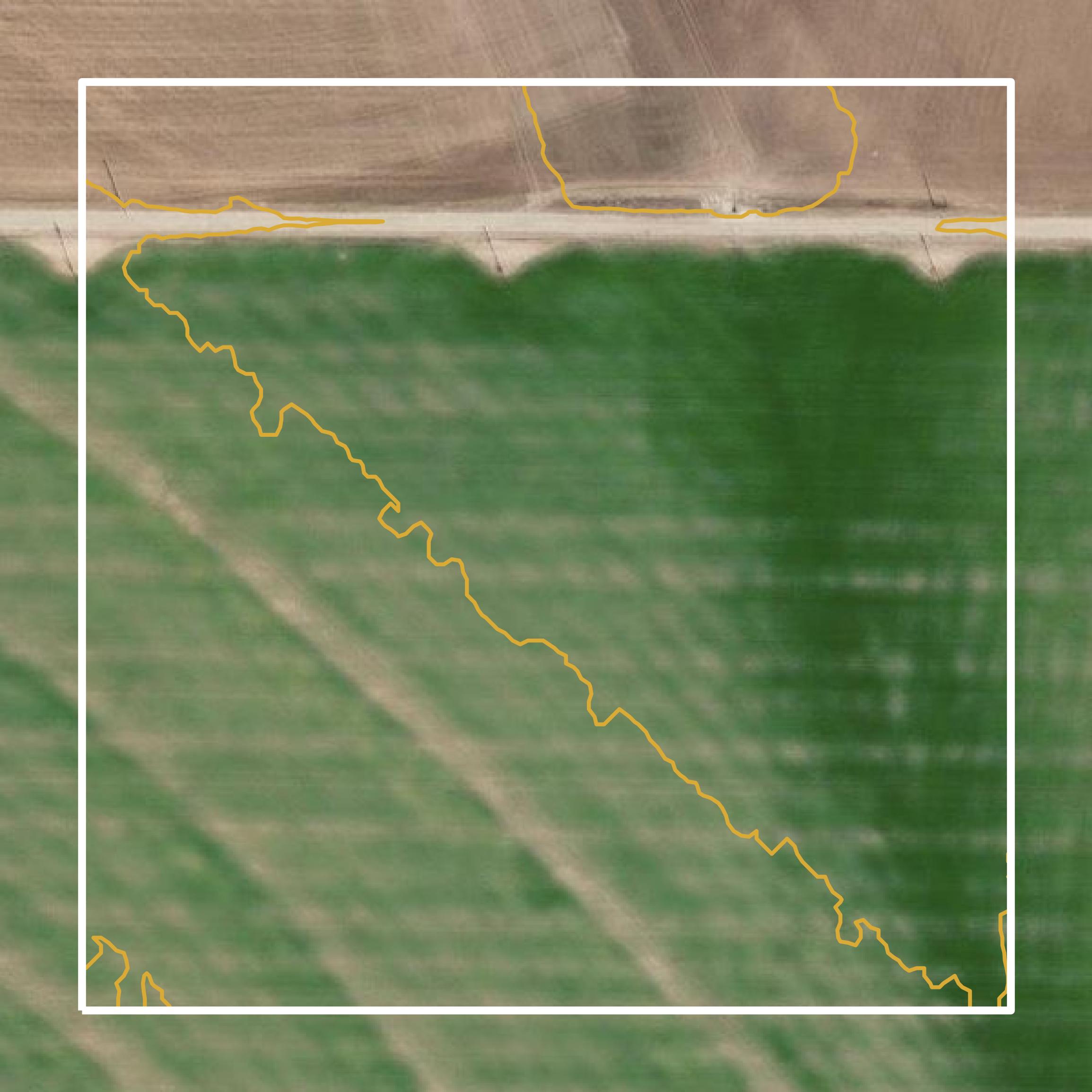This image shows a contour map in Tom Green County created using GIS data in Equator.